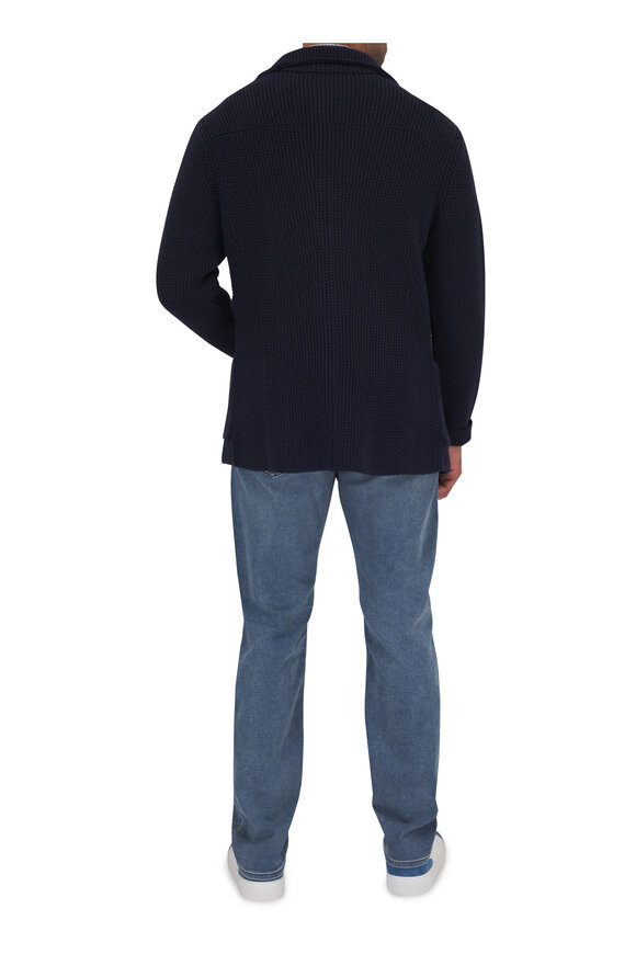 Maurizio Baldassari - Brera Navy Knit Swacket