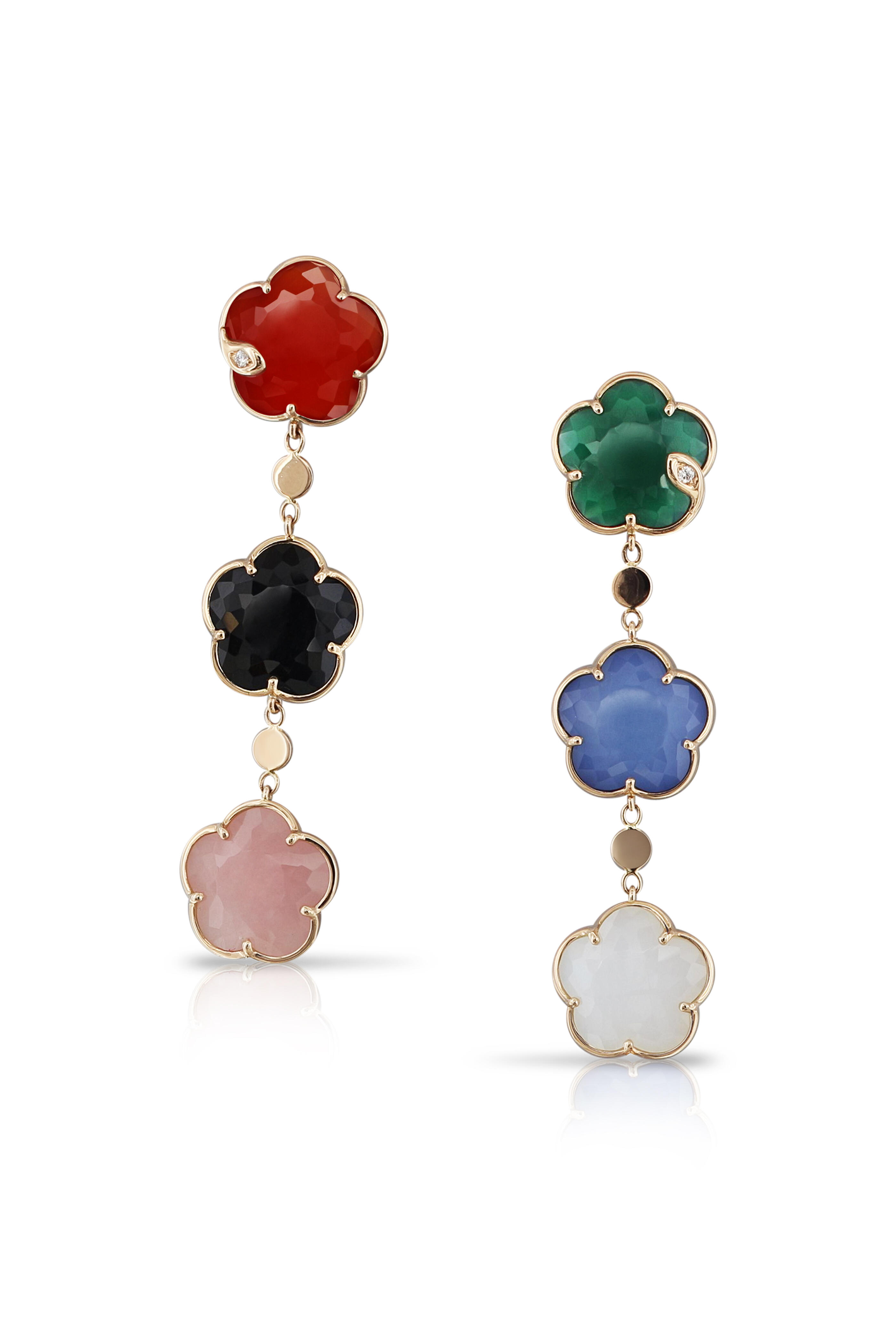 Pasquale Bruni - 18k Rose Gold Figlia Dei Fiori Earrings - view 1