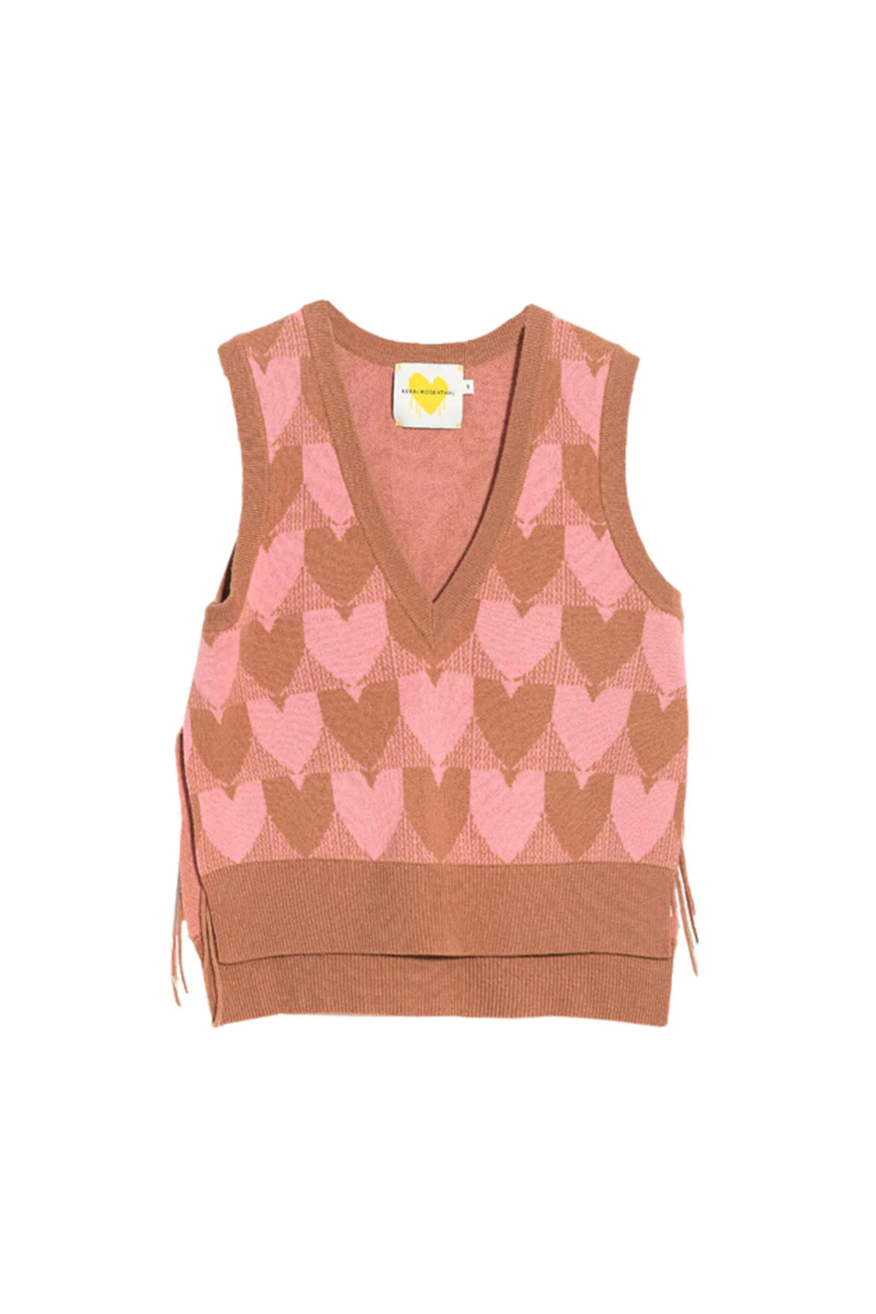 Kerri Rosenthal - Root Beer Heart in Check Vest