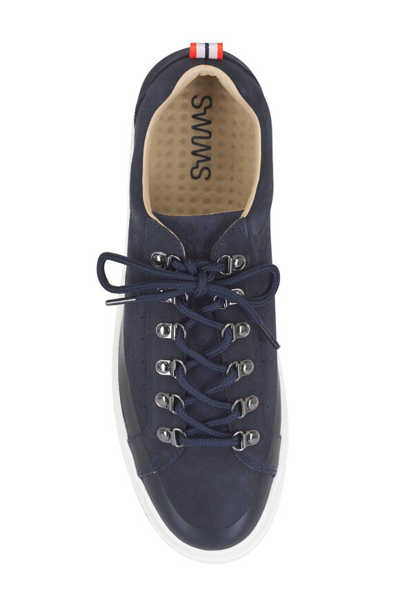 Swims Cupsole Navy Leather Sneaker - view 3