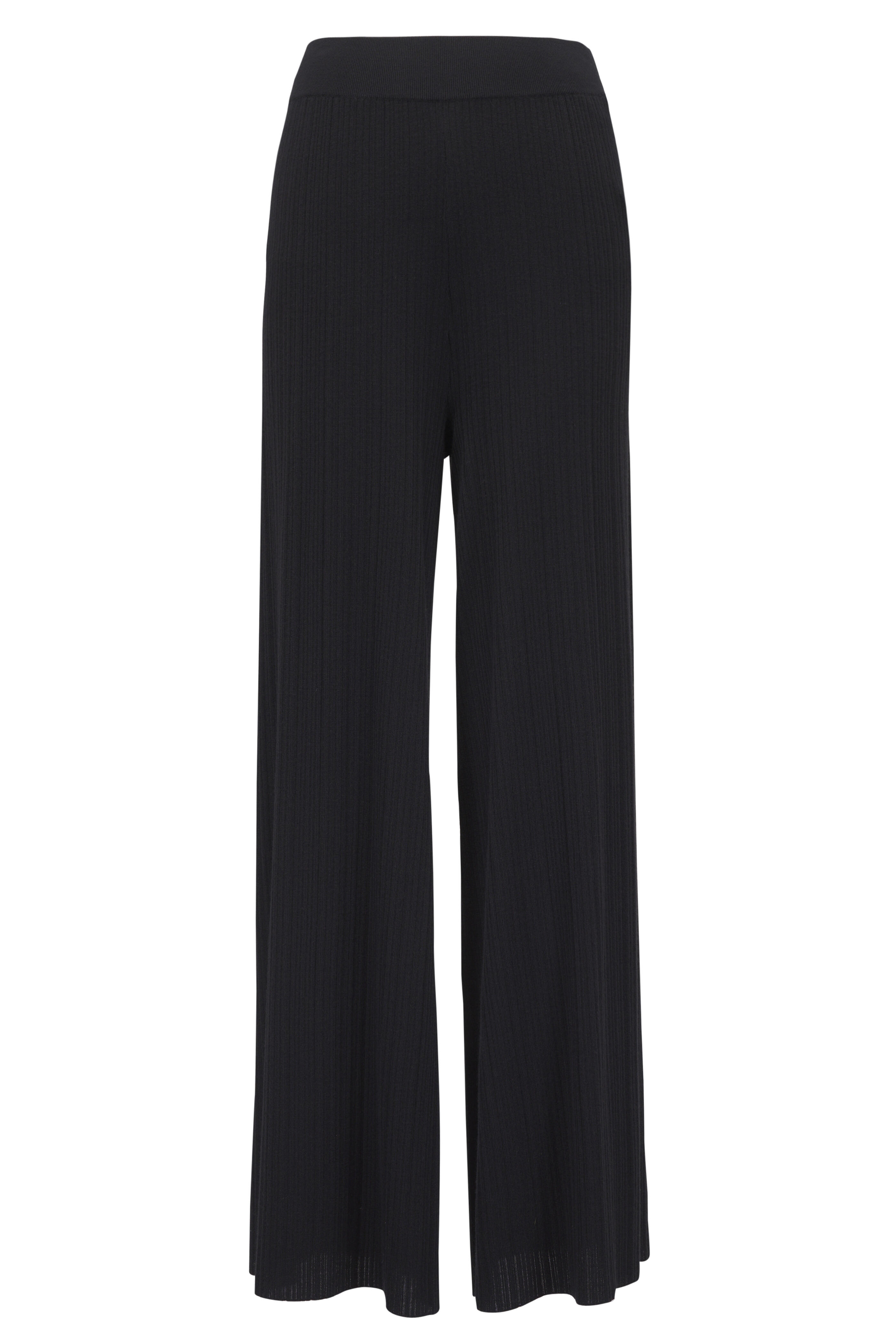 Agnona - Black Microplissé Pant
