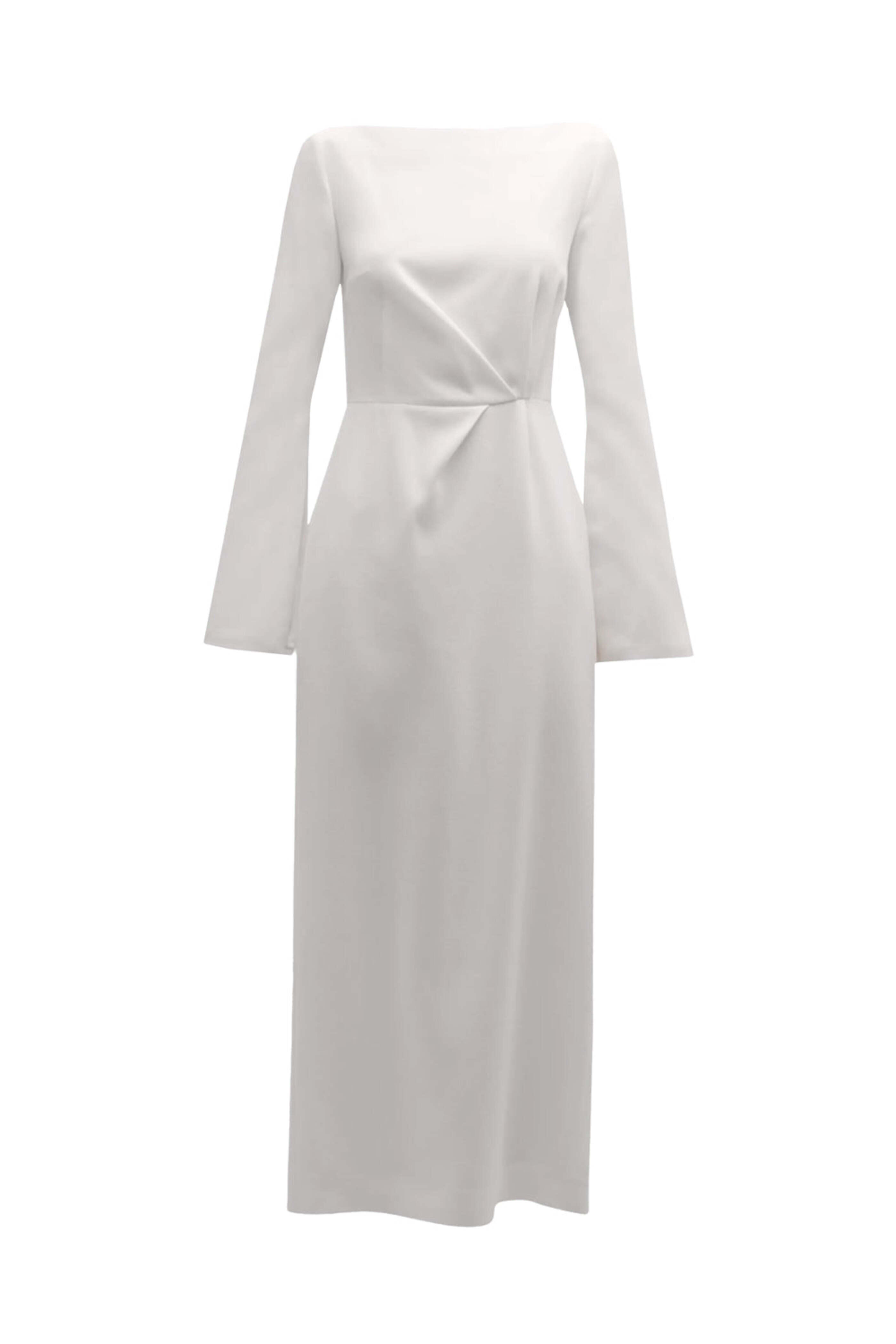 E.stott - White Bateau Ora Long Dress