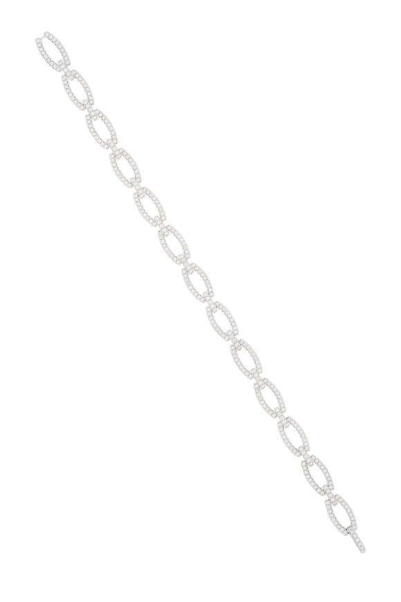 Kwiat 18k White Gold Diamond Link Bracelet