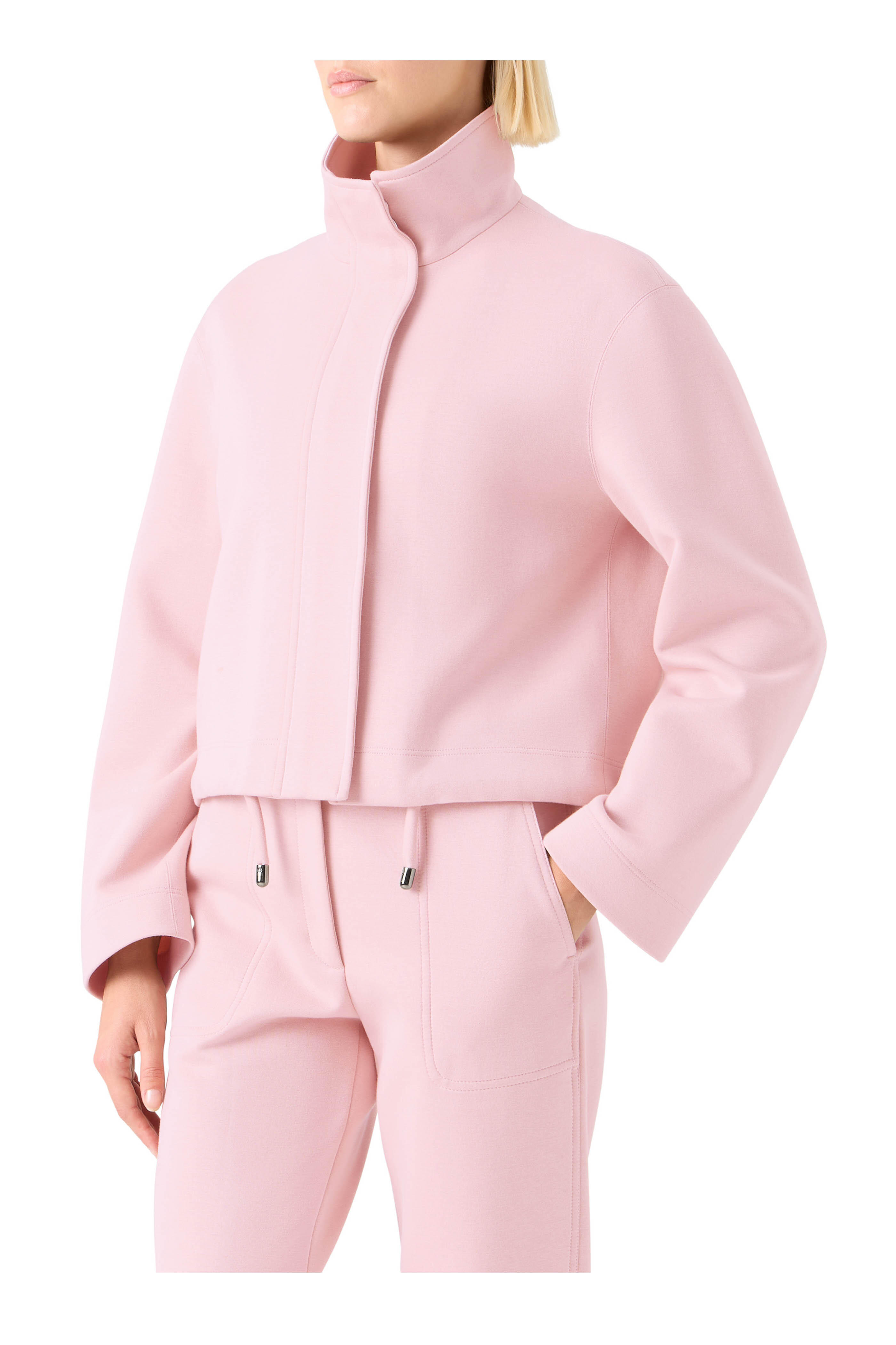Akris Punto - Rose Relaxed Fit Cotton Sweatshirt Jacket