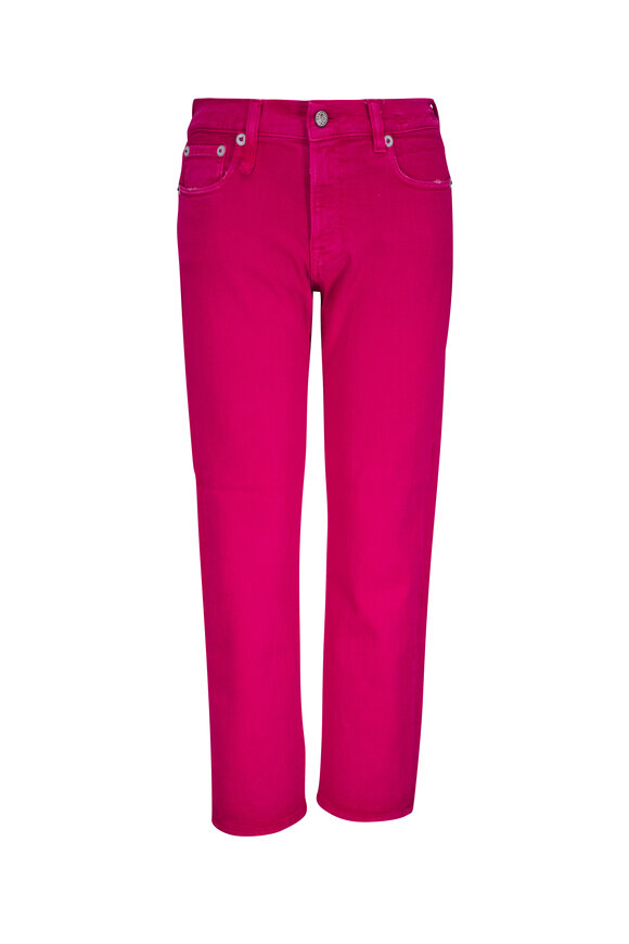 R13 Romeo Fuchsia Cropped Jean
