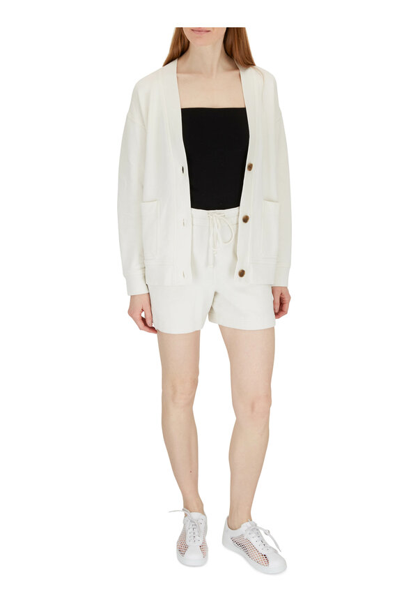 Vince - Bone French Terry Oversize Cardigan