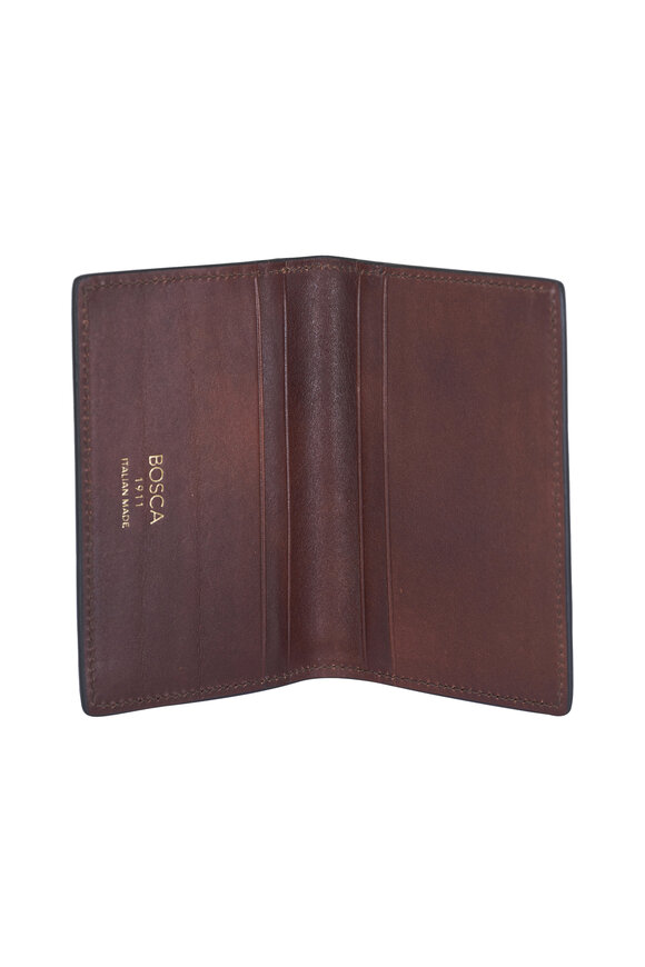 Bosca Dolce Italia Dark Brown Leather Calling Card Case - view 3