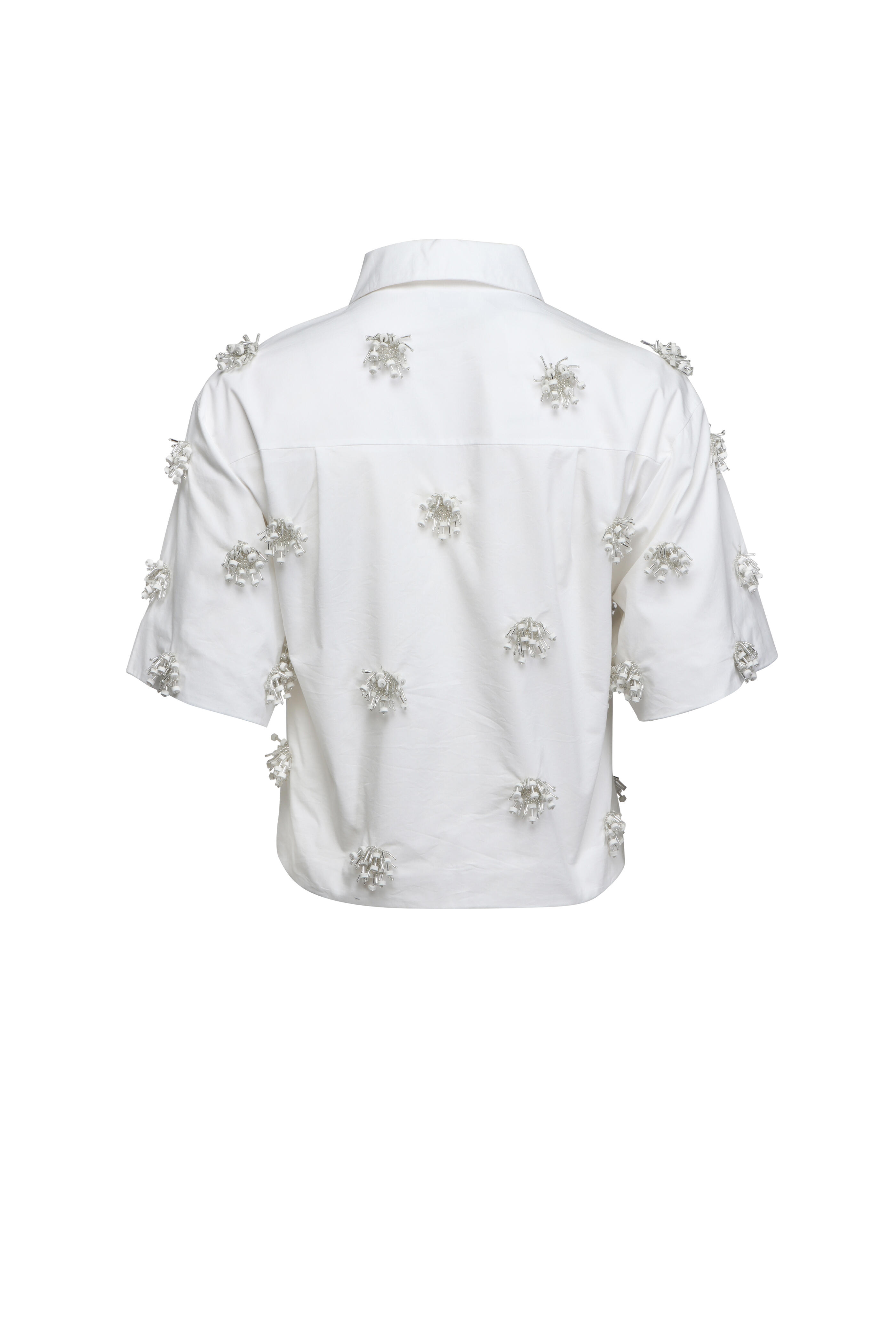 Simkhai - White Cosmo Embellished Camp Shirt