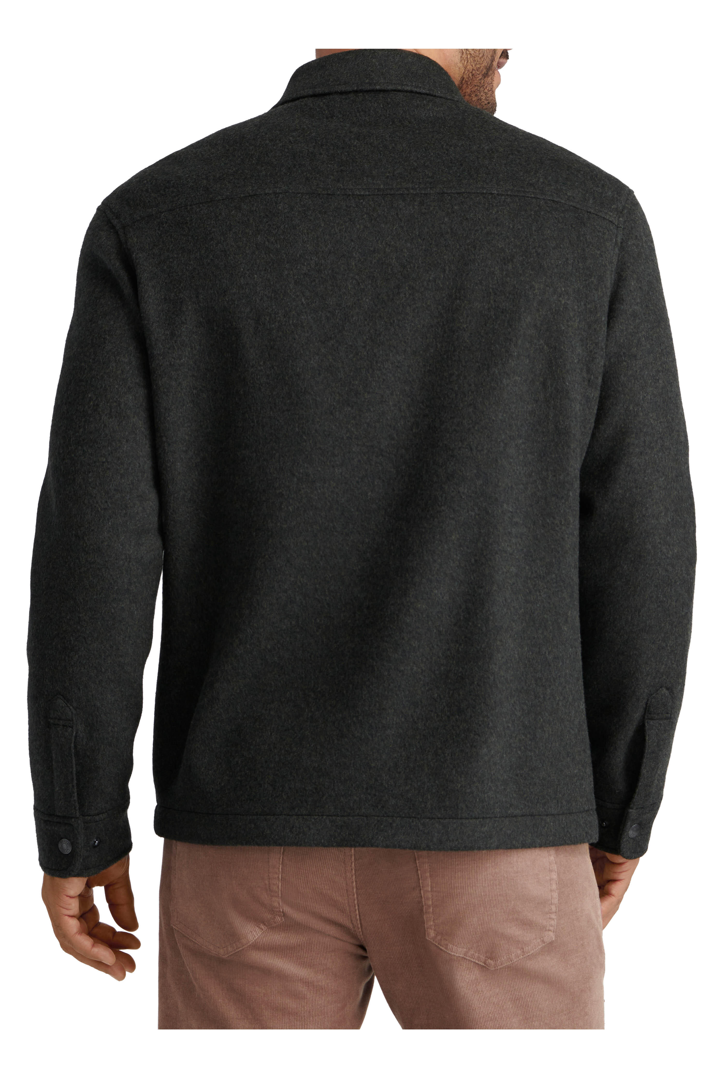 Peter Millar - Crown Flex Dark Gray Merino Wool Shirt Jacket