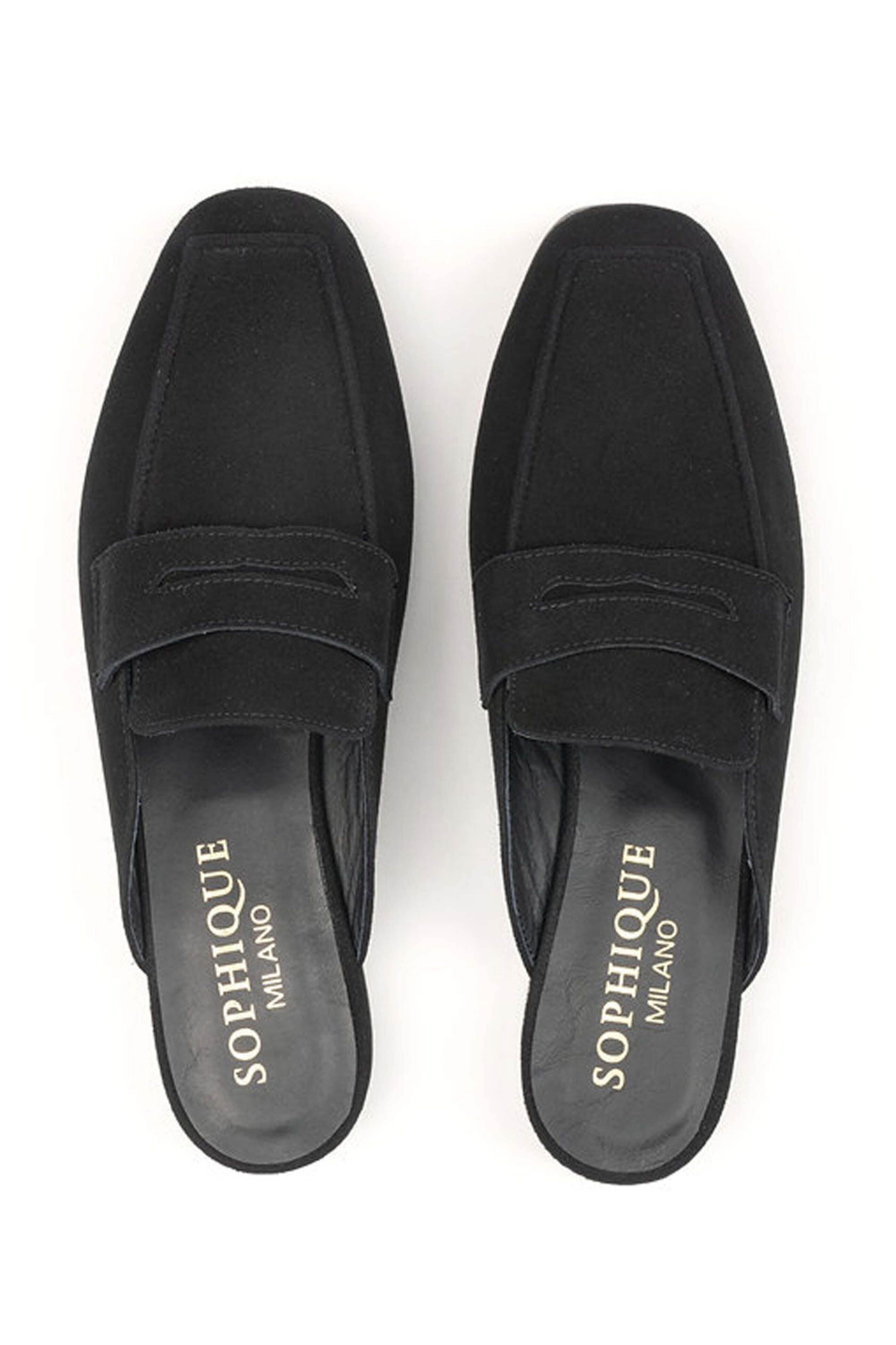 Sophique Milano - Riviera Mule Loafers in Black