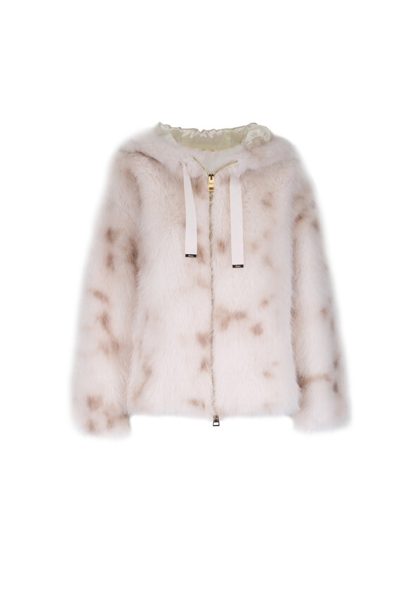 Herno White Faux Bomber Jacket - view 1