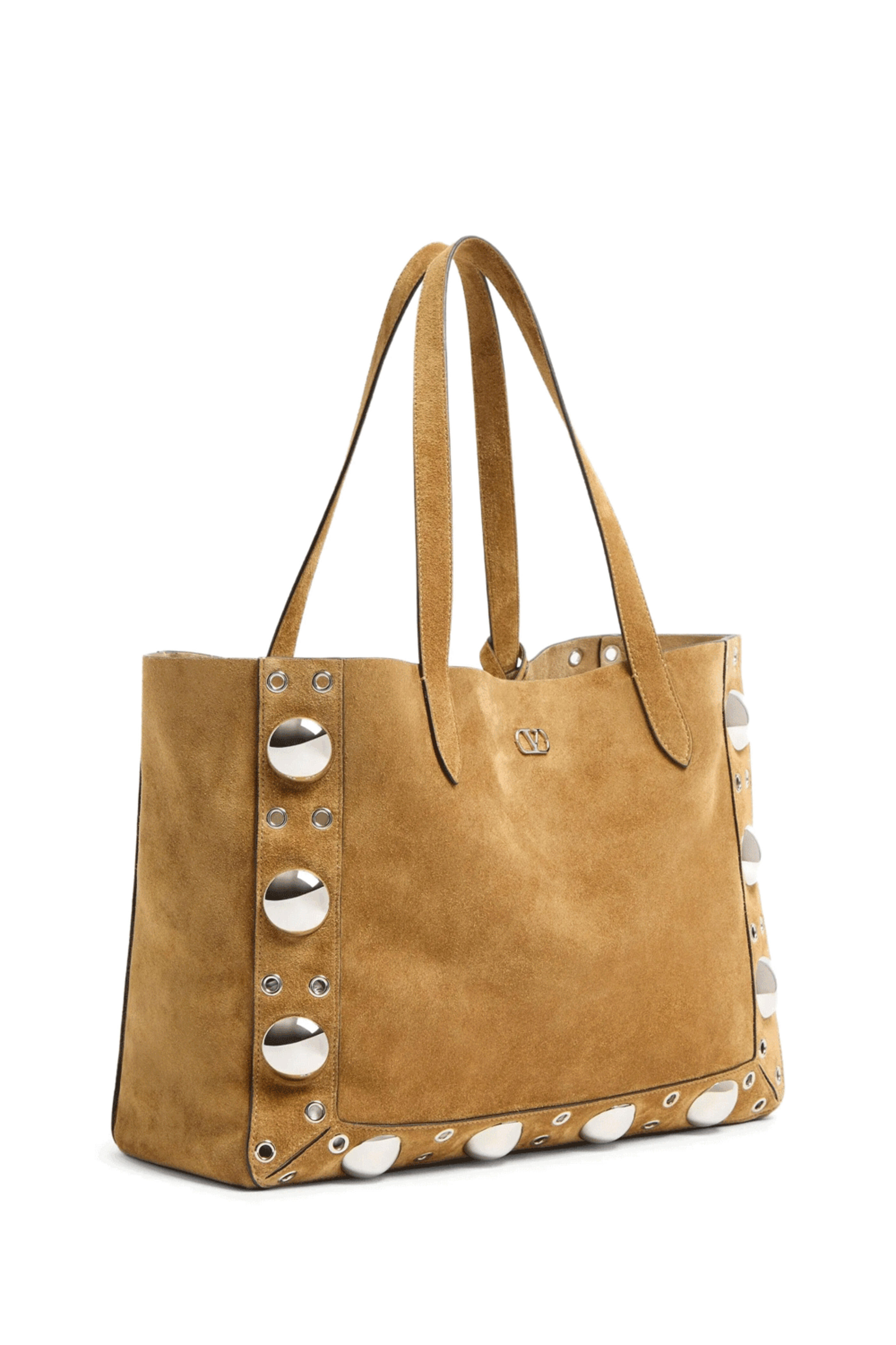 Valentino Garavani - Nellcote Frame Suede Tote in Beige