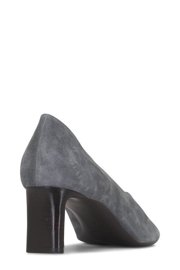 Khaite Cecilia Gray Suede Pump, 50mm - view 4