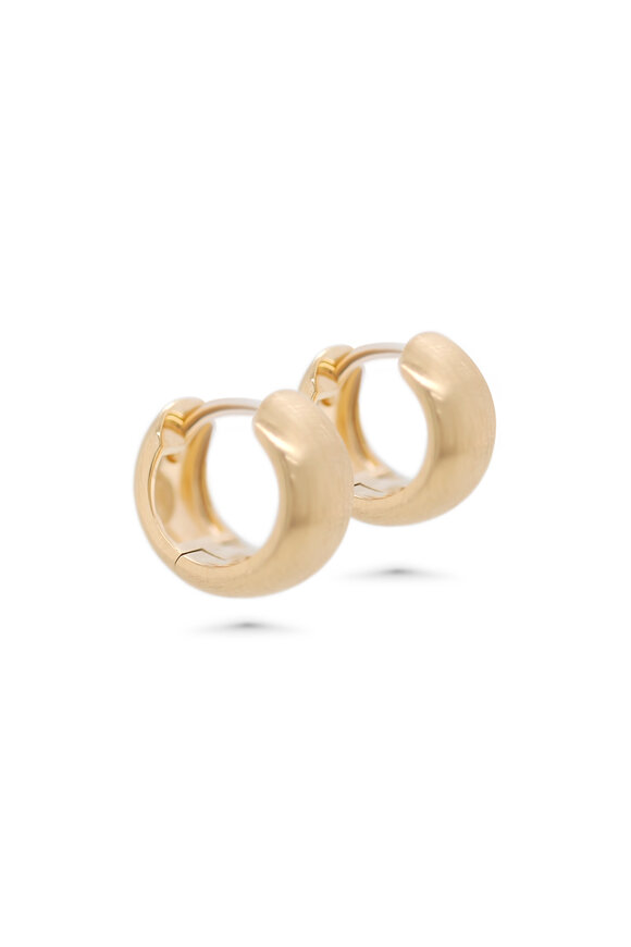 Kali Zoe 14k Yellow Gold Wide Huggie - view 1