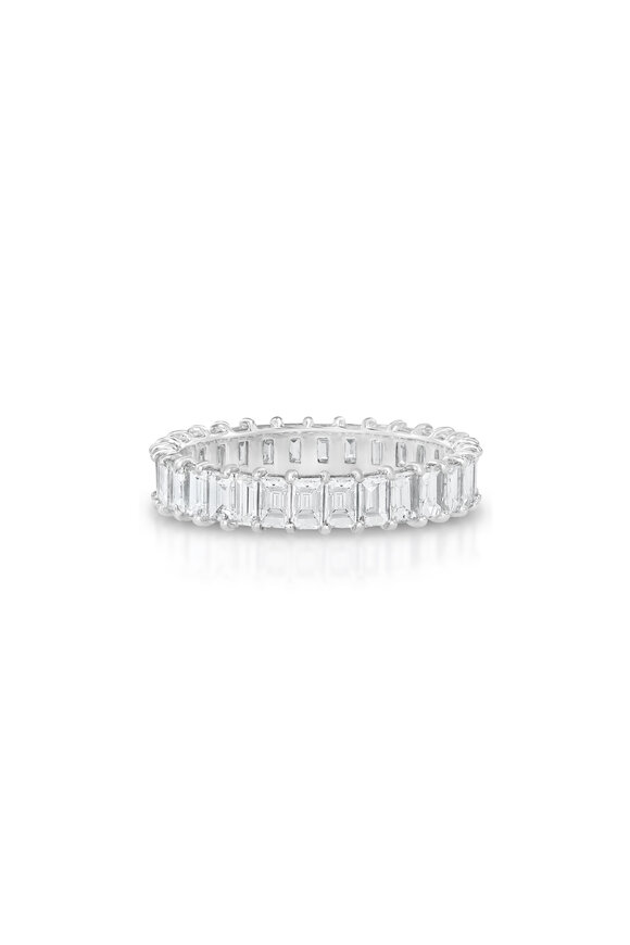 Nam Cho Baguette White Diamond Eternity Band