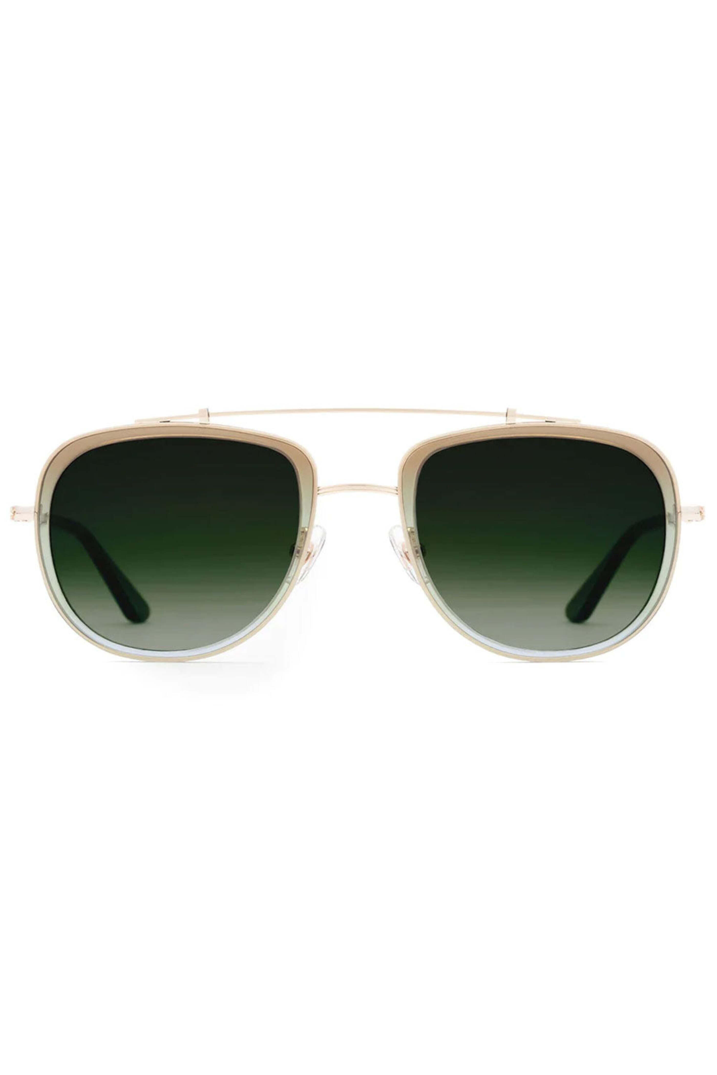 Krewe - Breton Sunglasses in Matcha to Pine 12K Polarized