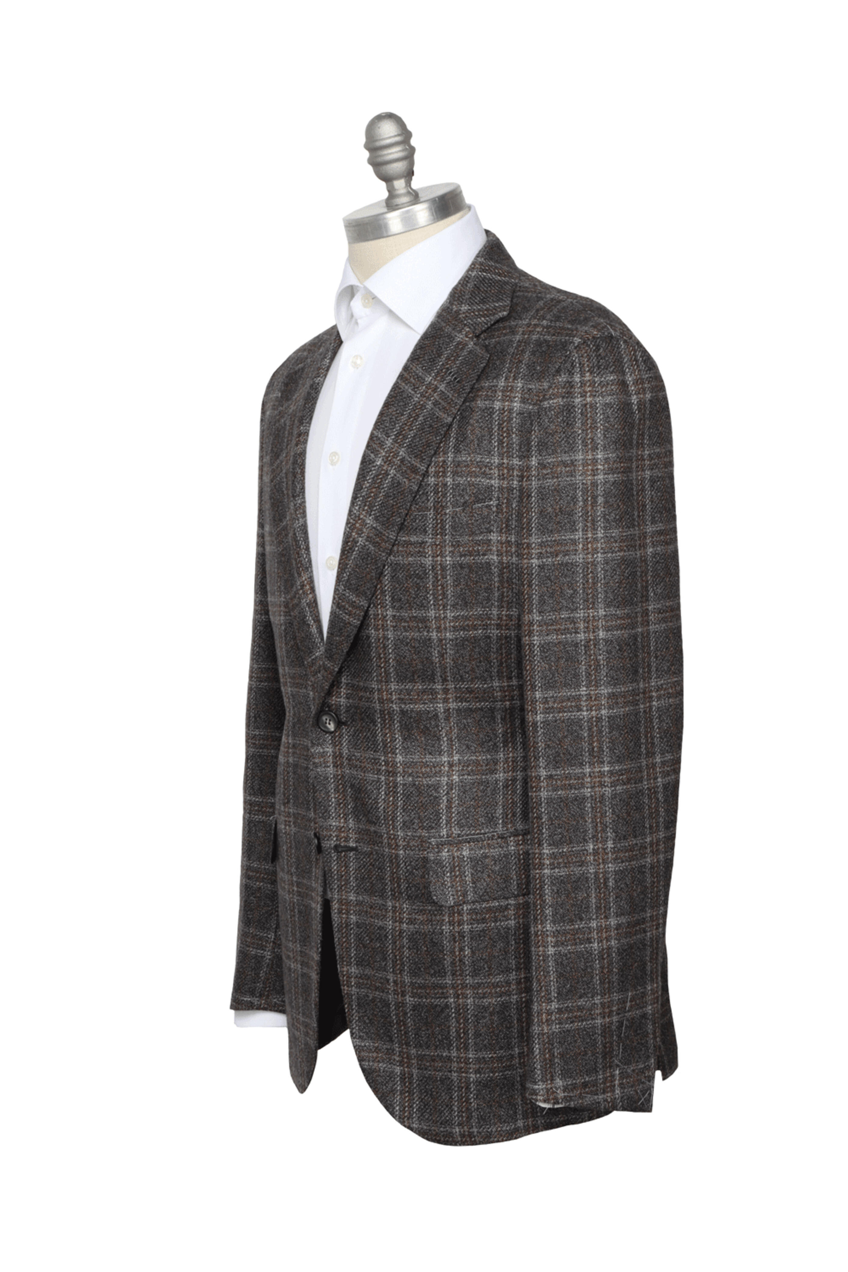 Brioni - Graphite New Plume Check Sportcoat