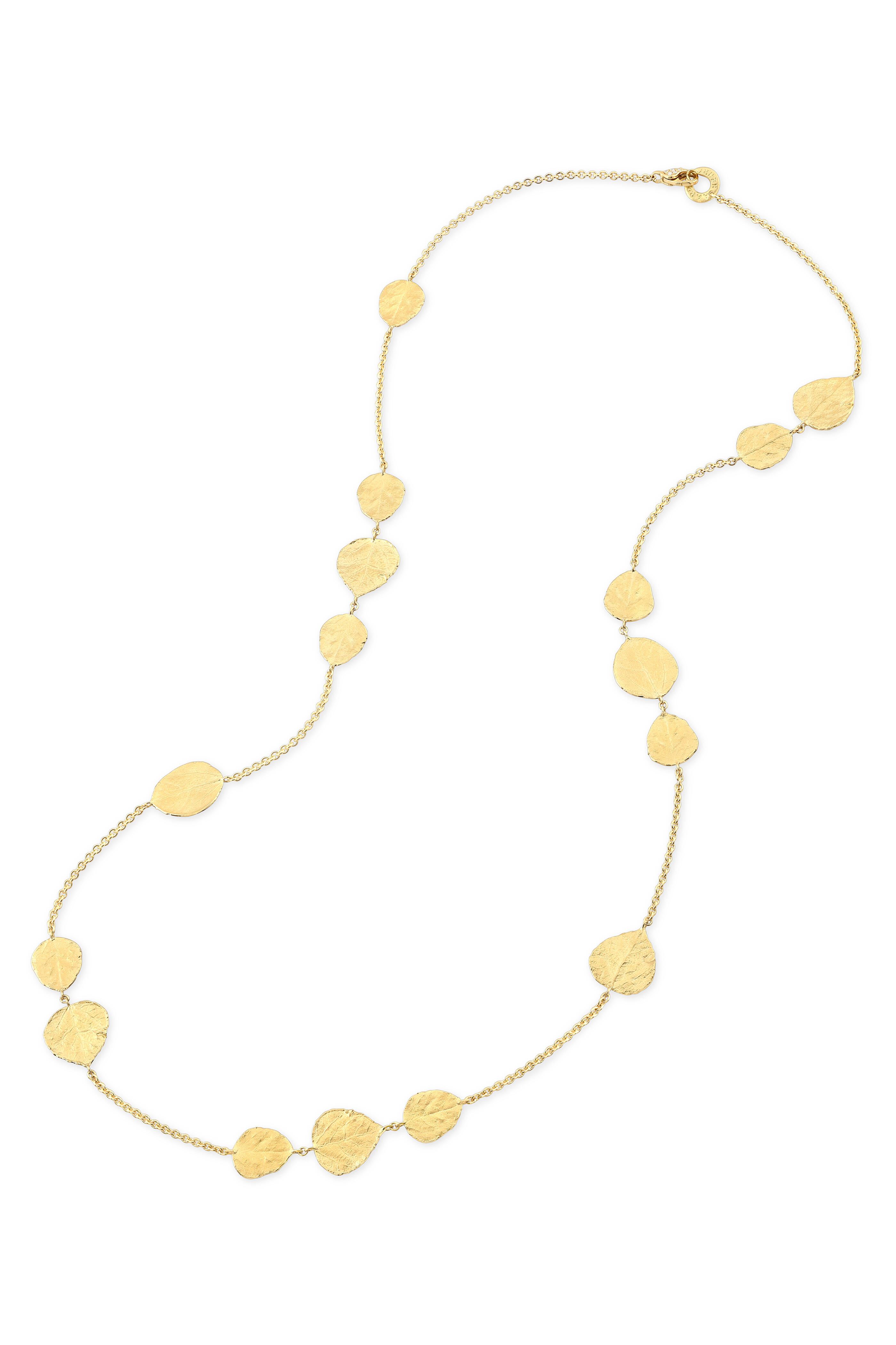 Aaron Henry - 18k Yellow Gold Aspen Leaf Necklace - view 1