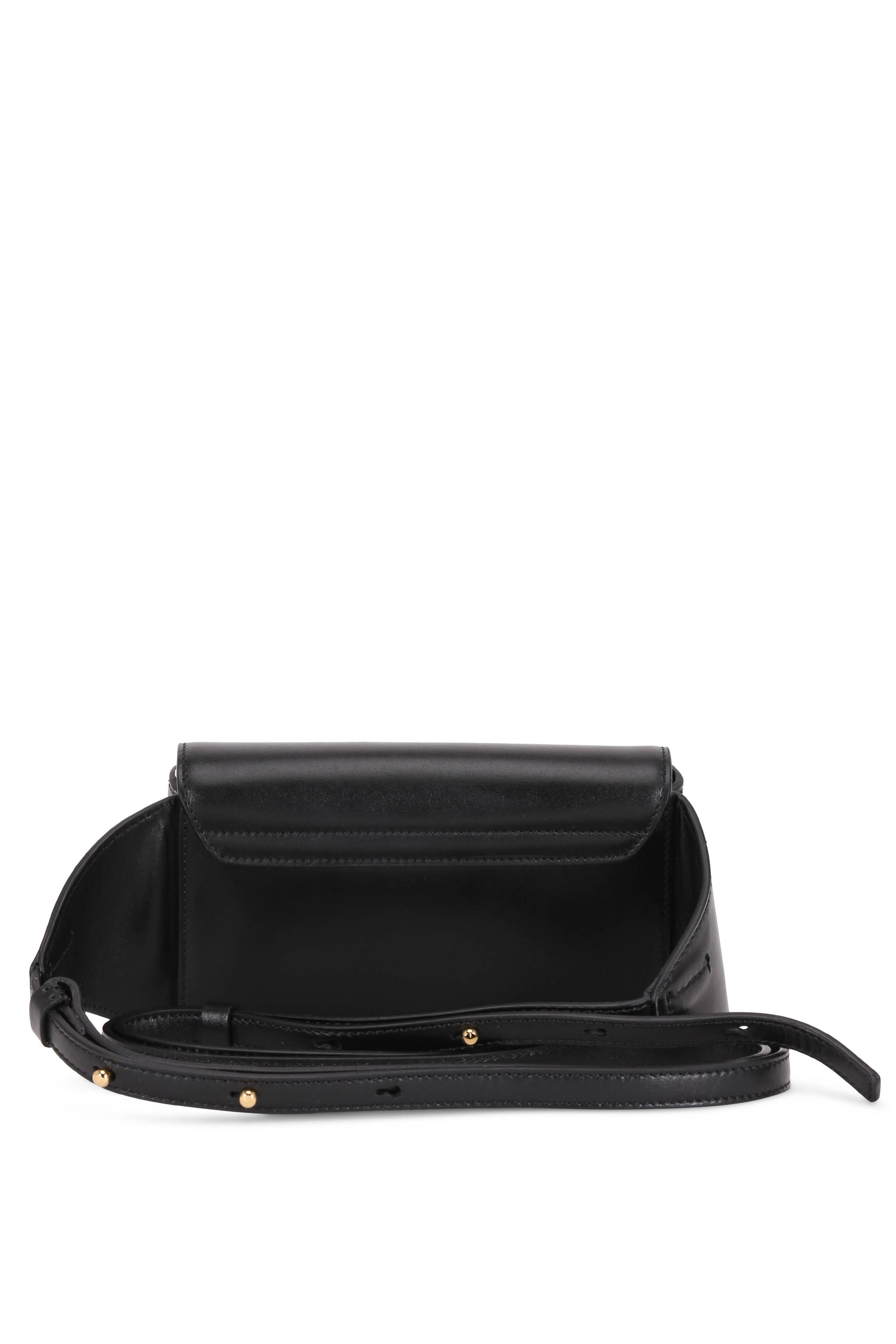 Chloé - C Black Leather & Suede Belt Bag