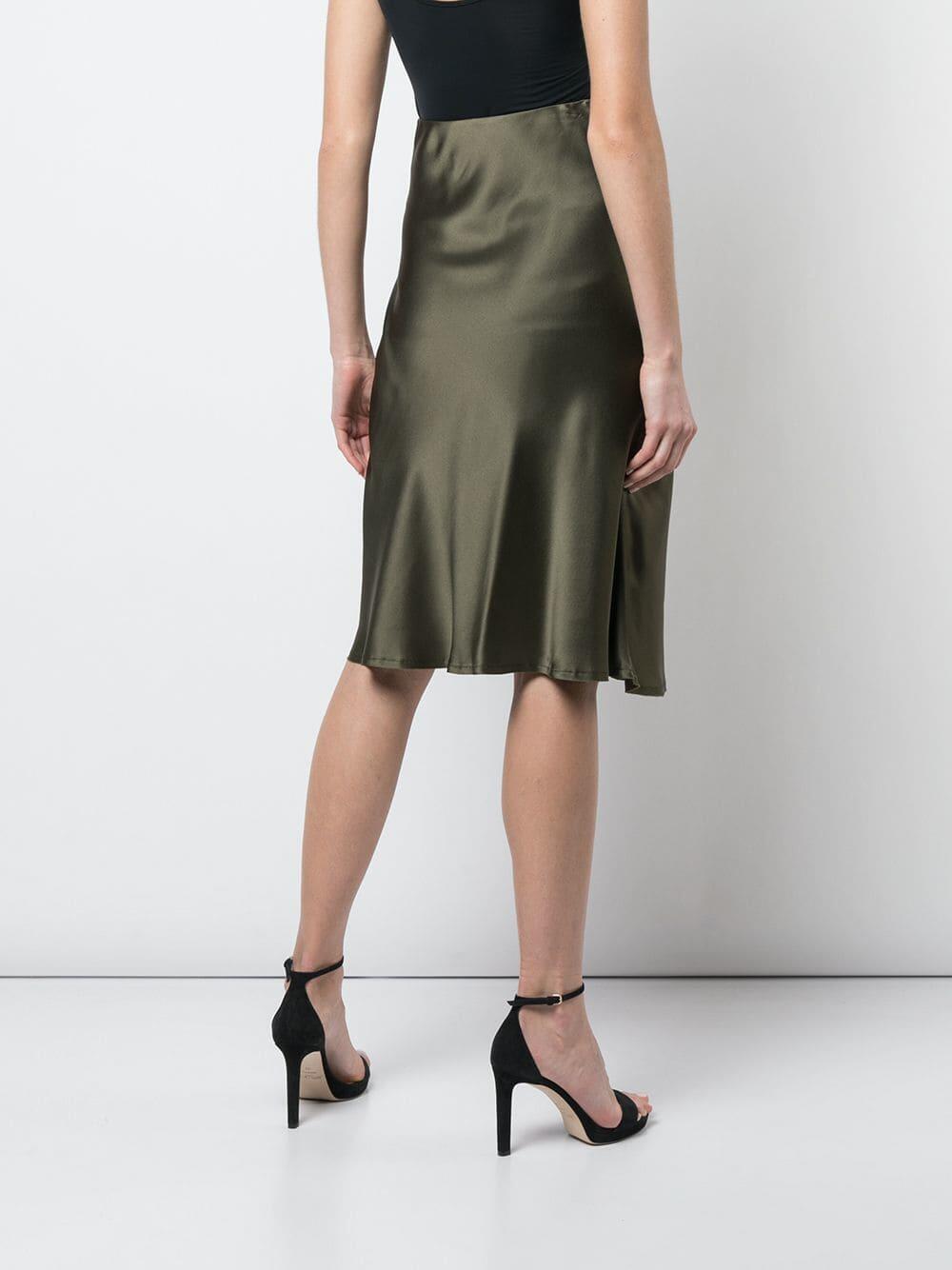 Nili Lotan - Lane Army Green Pull-On Skirt
