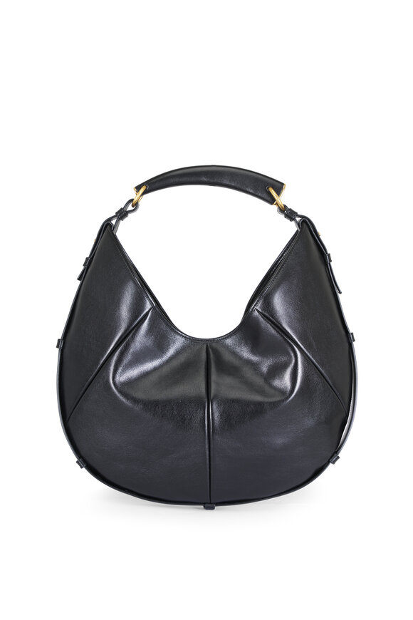 Saint Laurent Medium Mombasa Black Leather Top Handle Bag - view 1