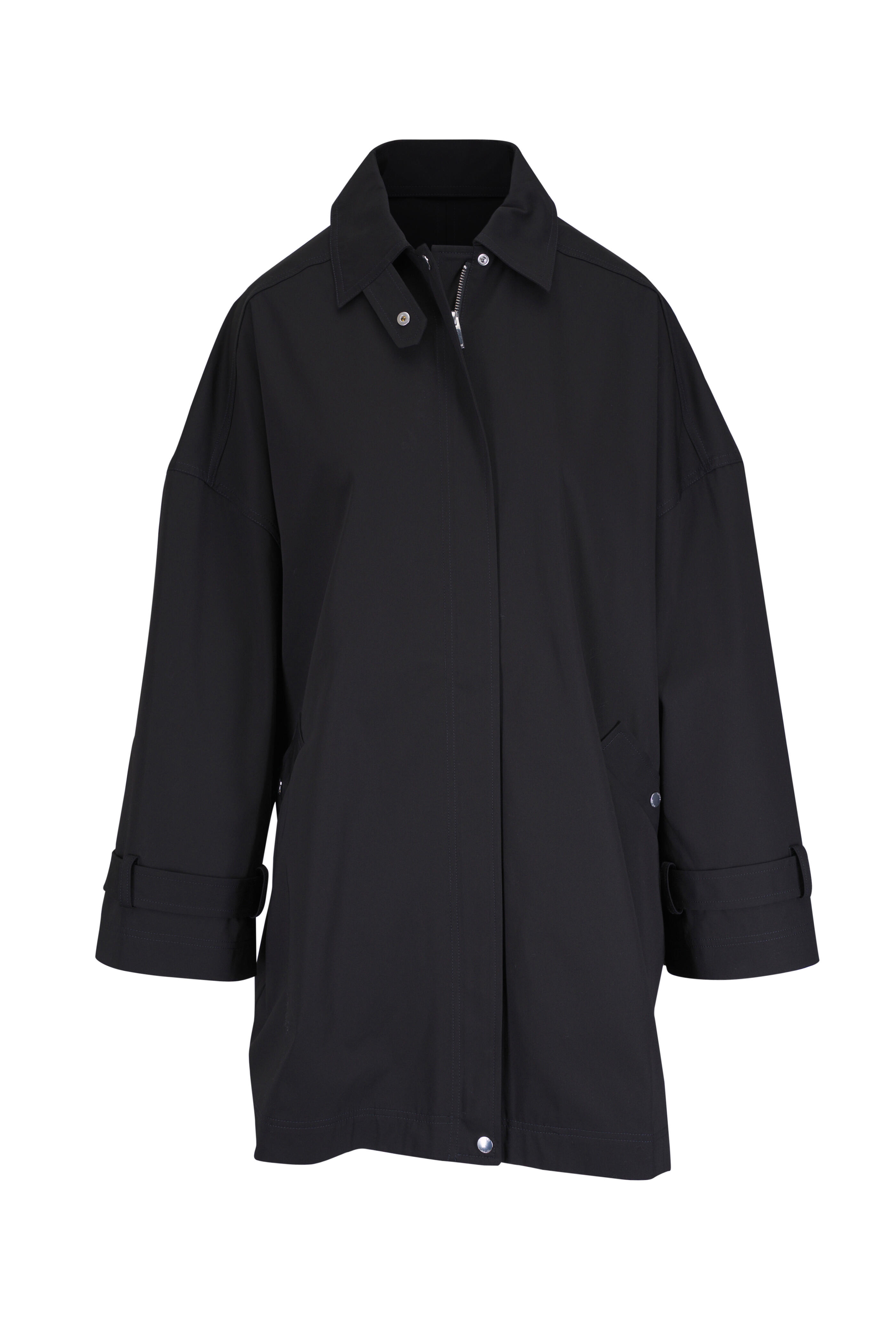 Totême - Black Oversized Trench Jacket