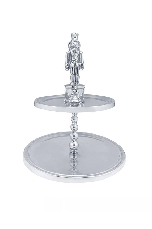 Mariposa Two Tiered Nutcracker Serving Tray