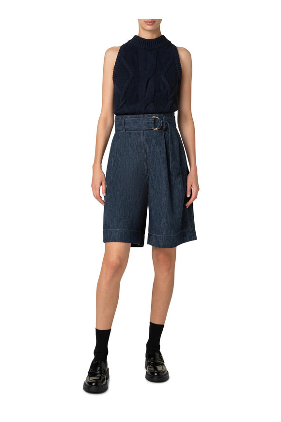 Akris Punto - Fioretta Denim Bermuda Shorts