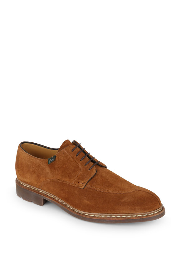 Paraboot - Tournier Cognac Suede Derby Shoe