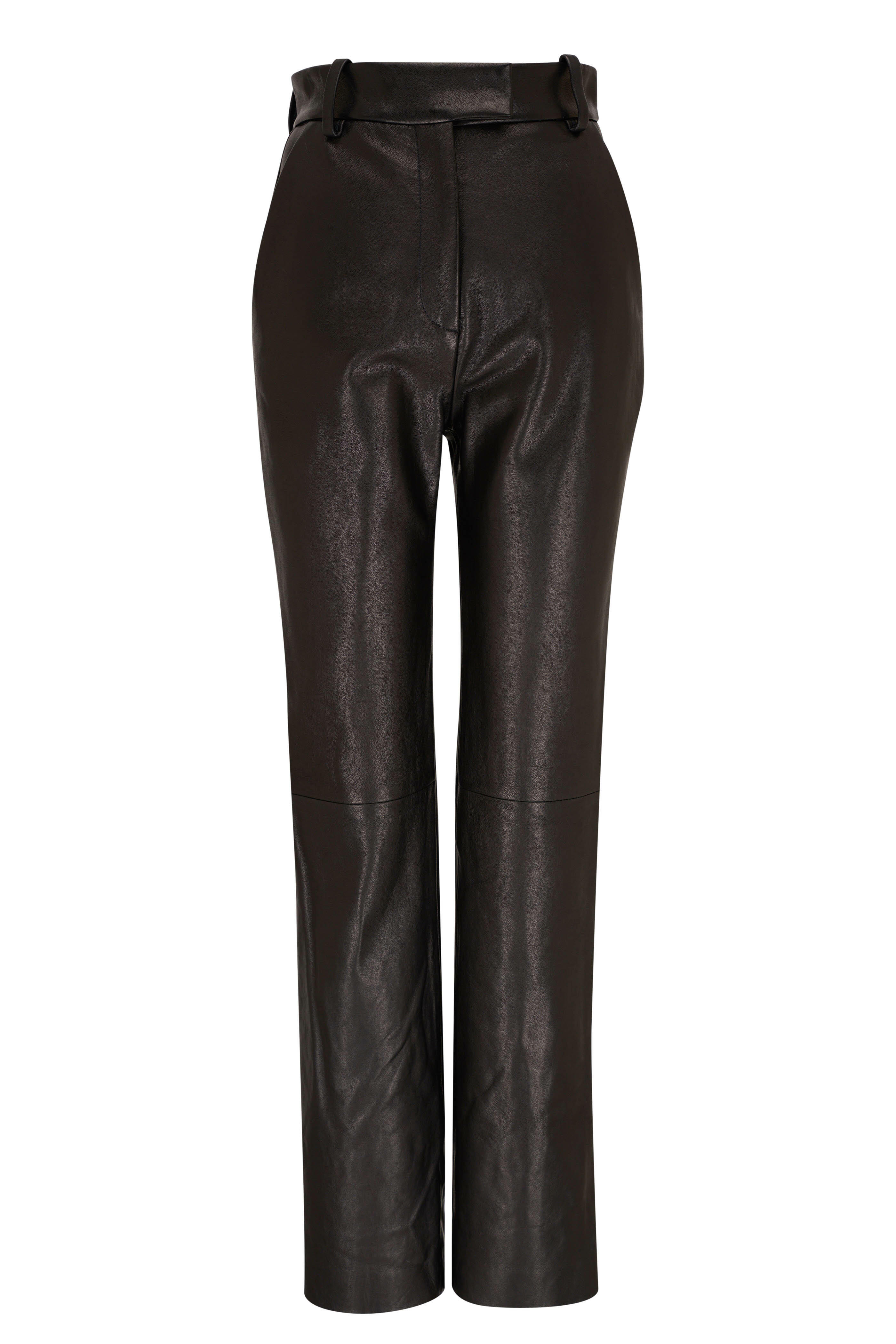 Khaite - Emile Black Leather Pant | Mitchell Stores