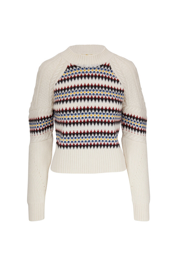 Veronica Beard - Jimena Multicolor Stripe Sweater