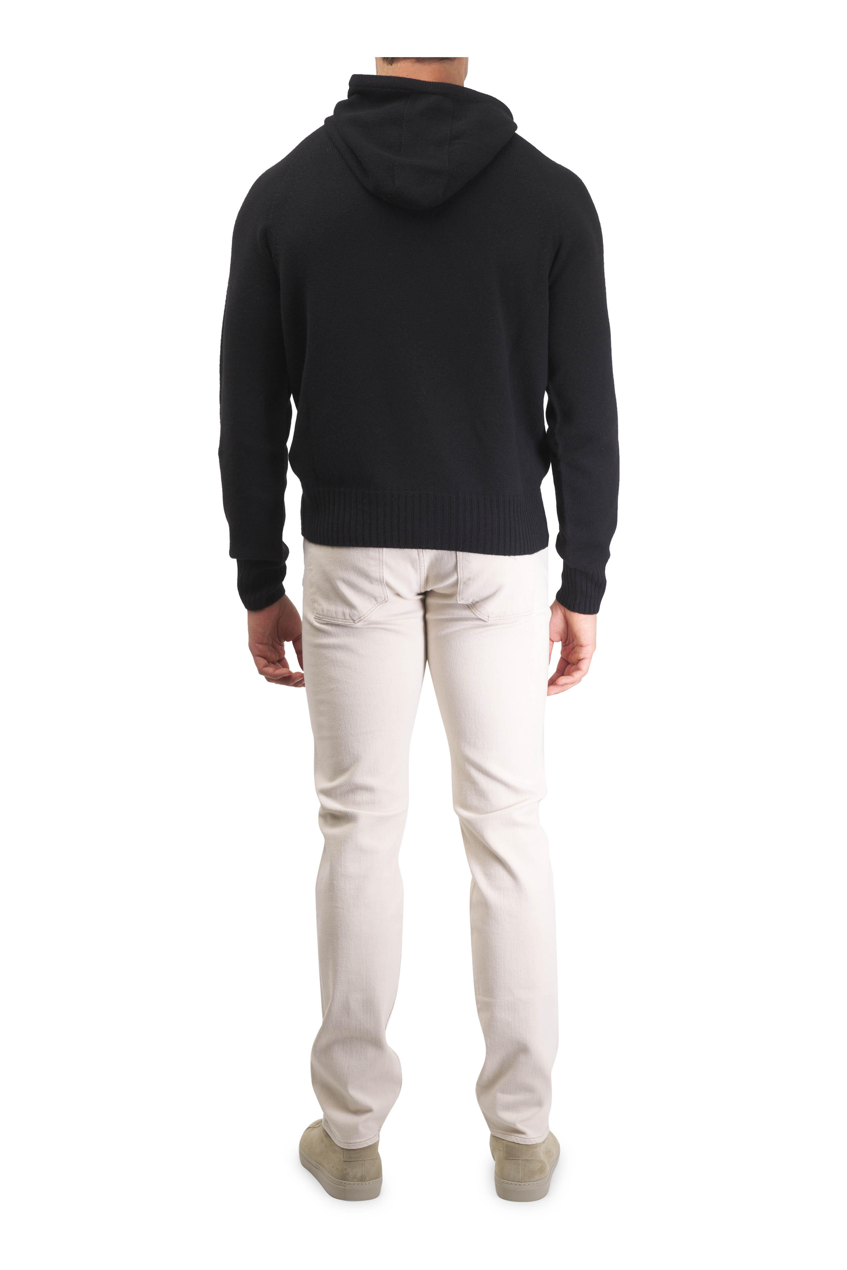Tom Ford - Black Cashmere Seamless Hoodie | Mitchell Stores