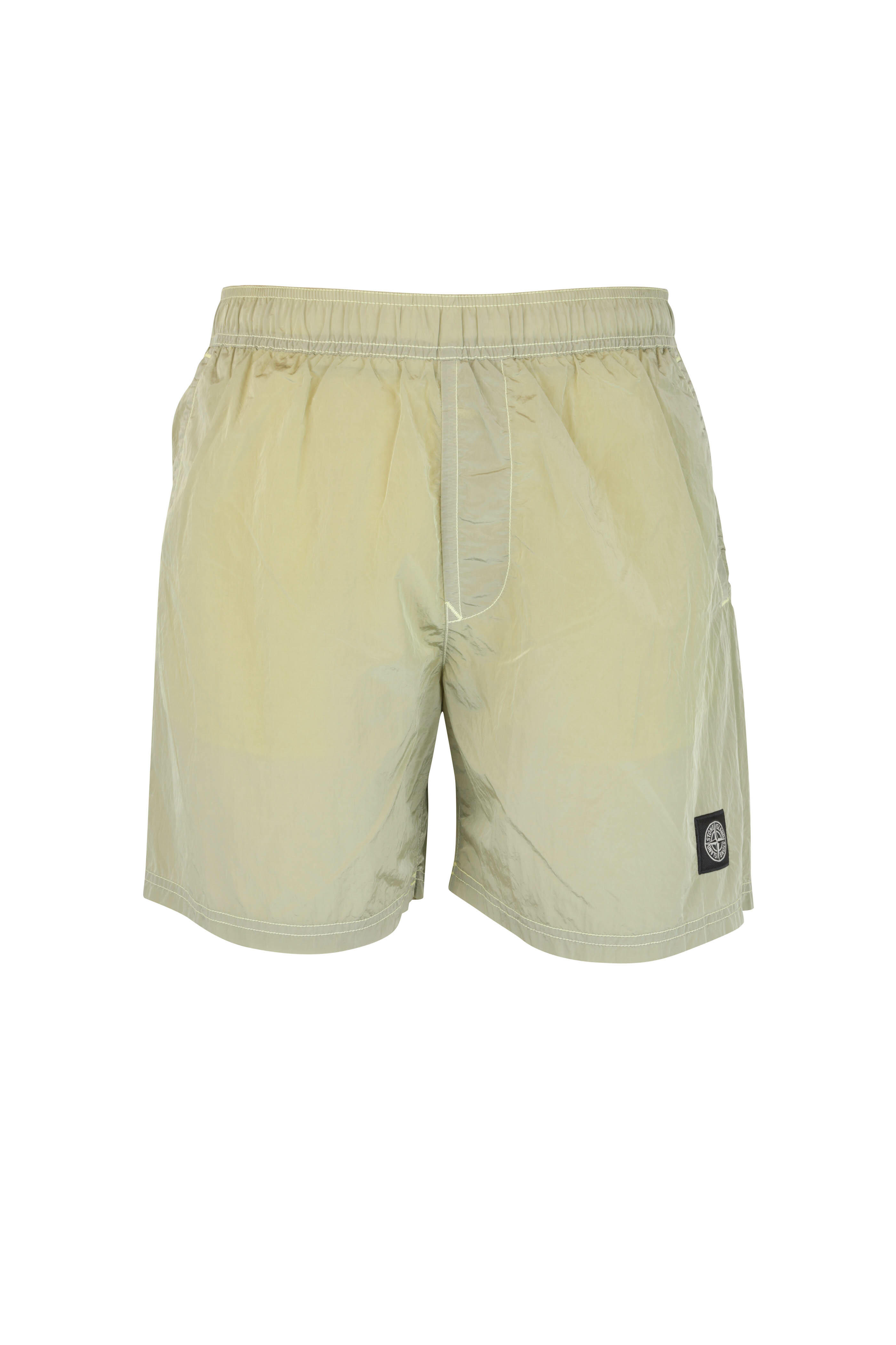 Stone Island - Lemon Nylon Sweat Shorts