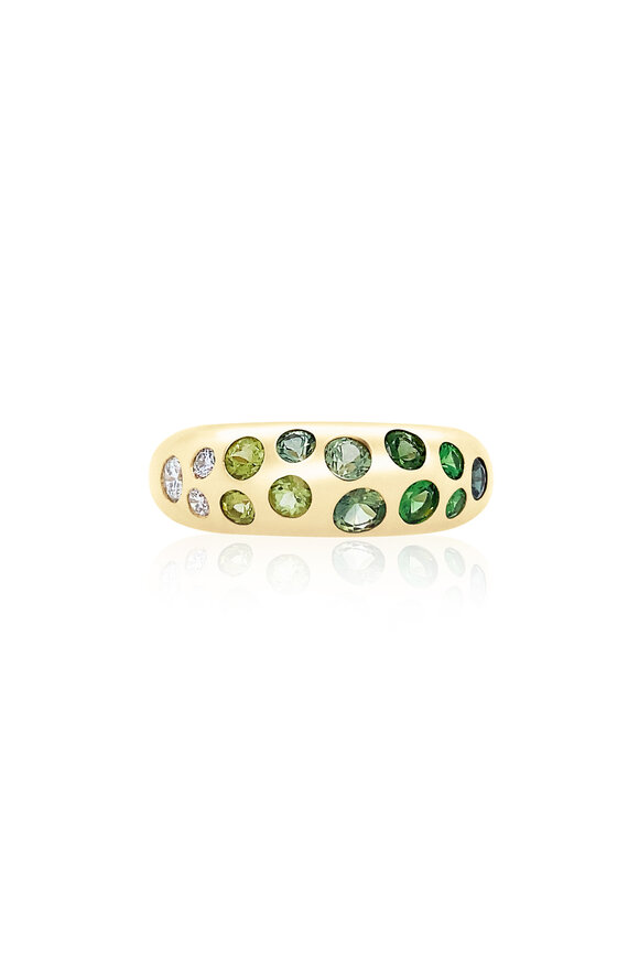 Claudia Mae Green Ombre Classic Nomad Ring