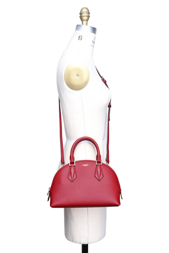 Moreau Paris Small Reina Bordeaux Halfmoon Top Handle Bag - view 5