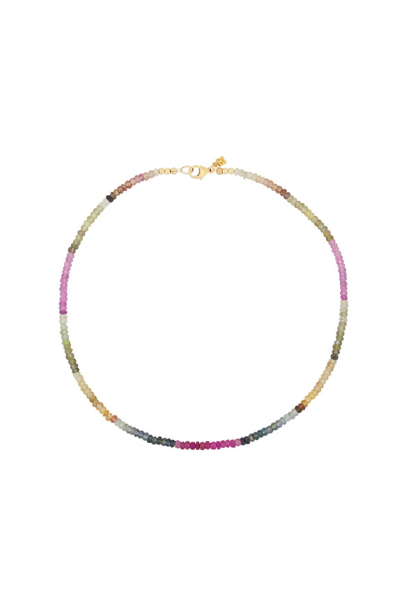 Cristina V. Ombre Sapphire Rondelle 15" Necklace