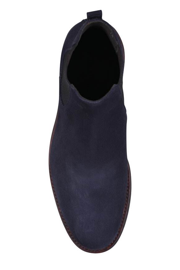 G Brown Monza Navy Suede Pull On Boot - view 3