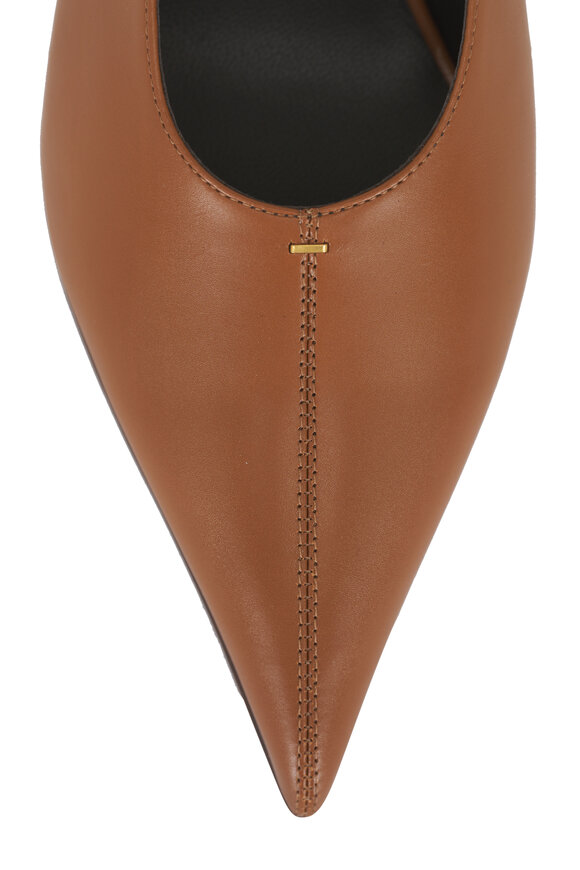 Khaite Bella Cuoio Glazed Leather Slingback, 55mm - view 5