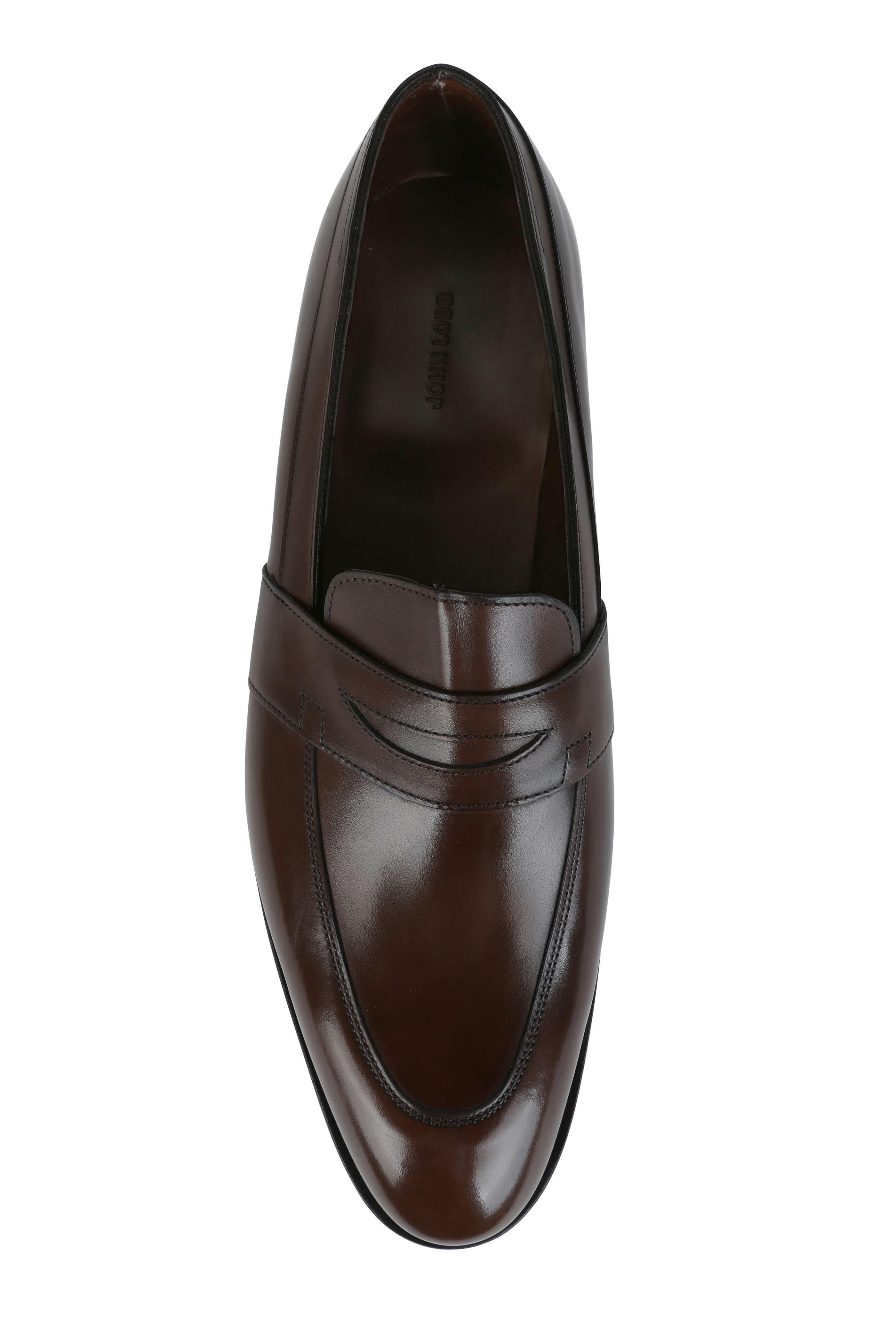 John Lobb - Adley Cafe Leather Penny Loafer | Mitchell Stores