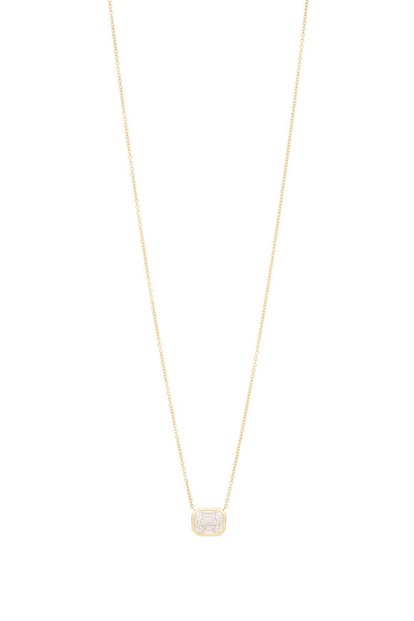 Rahaminov 18k Yellow Gold Diamond Pendant Necklace
