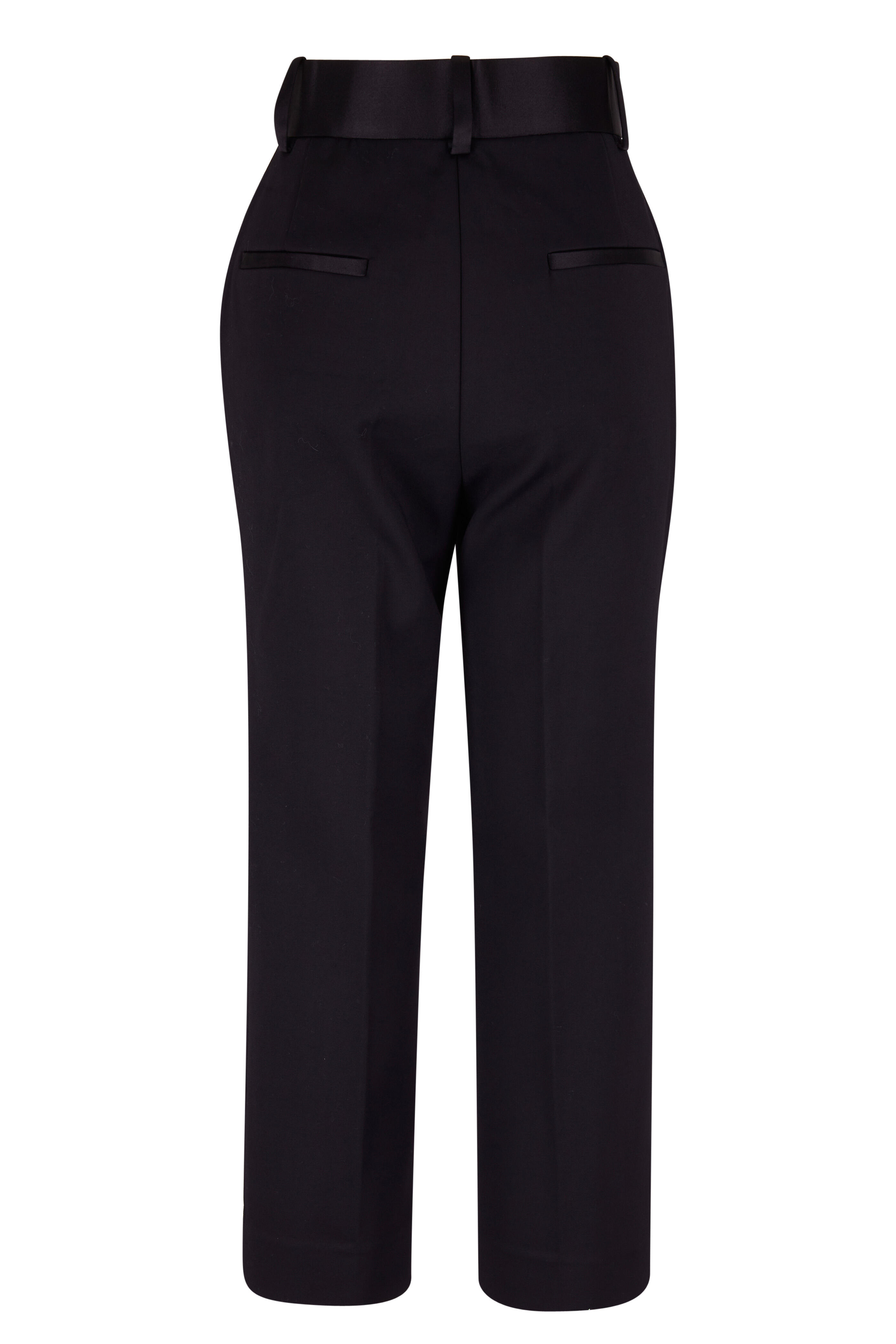 Khaite - Melie Black Cotton Cropped Pant