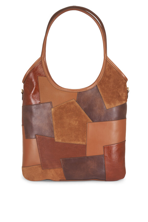 Miu Miu Large Ivy Patchwork Leather Tote - view 6
