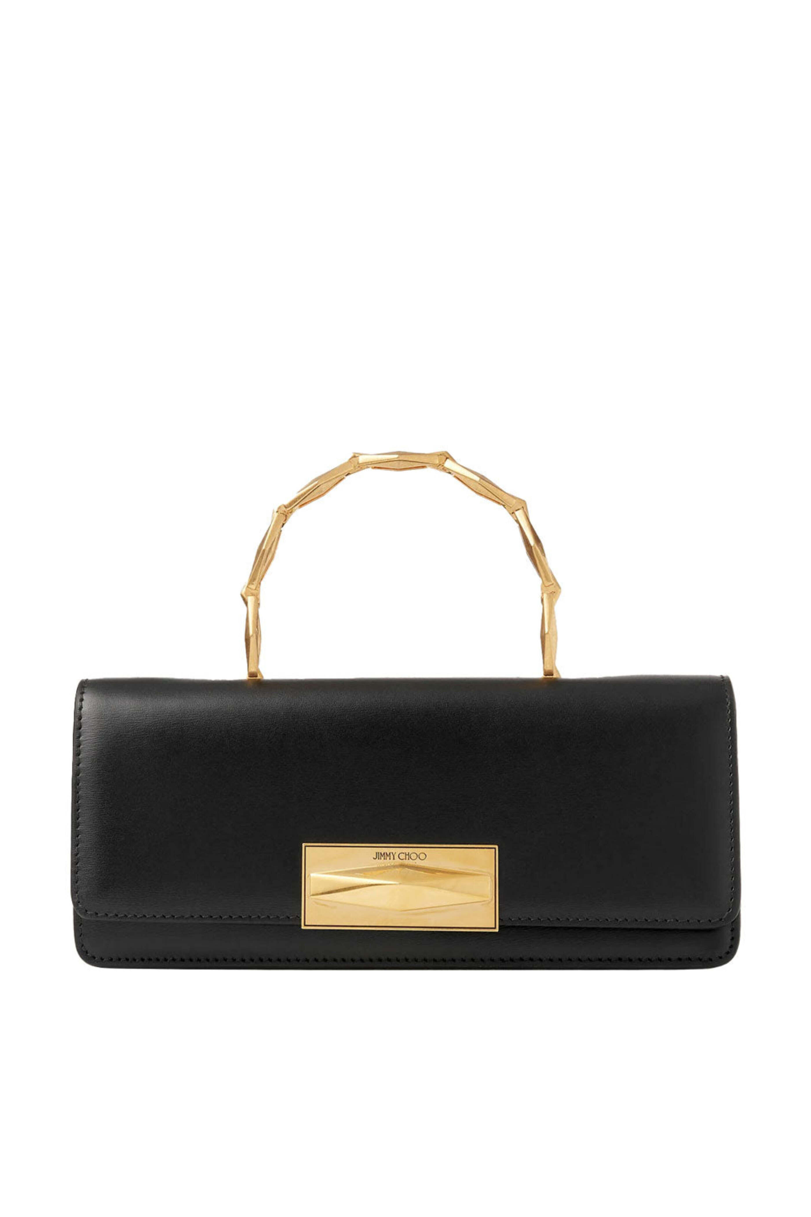 Jimmy Choo - Diamond Chain Top Handle Bag in Black
