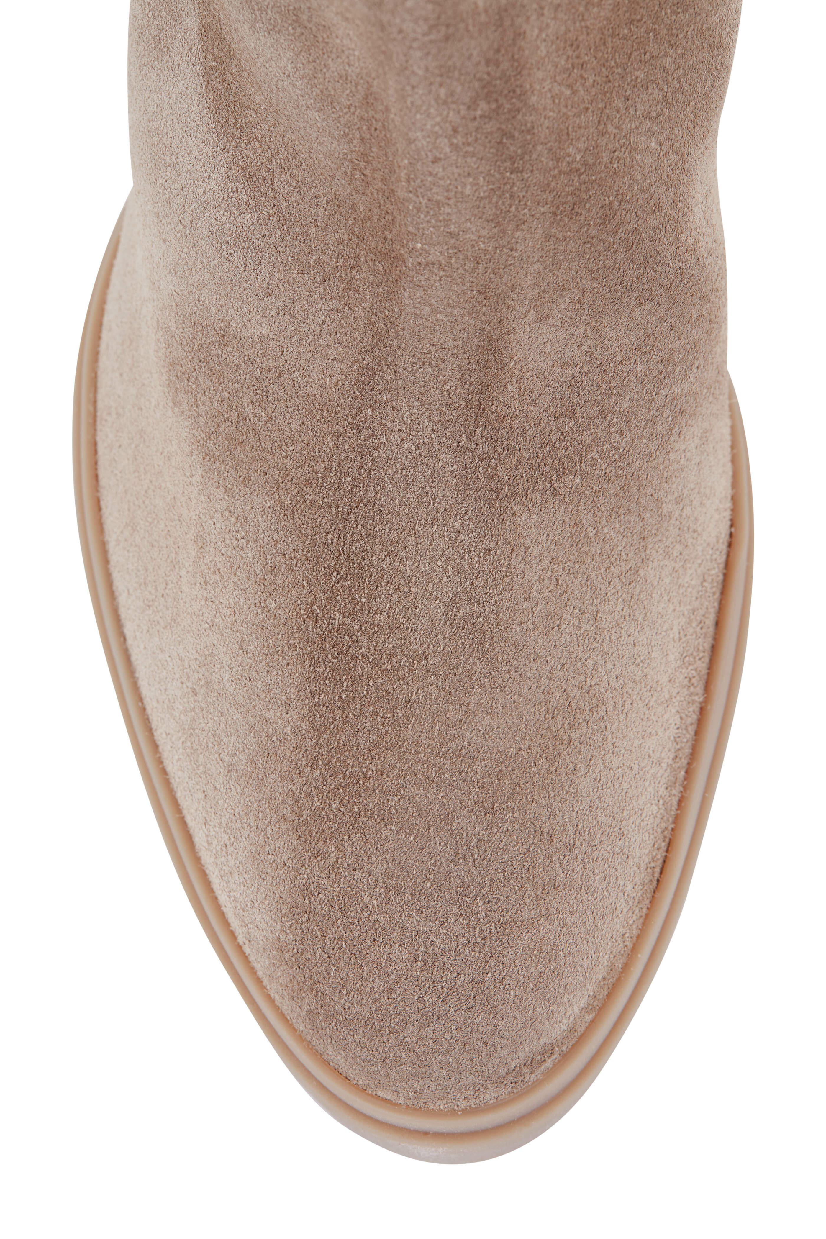 AGL - Melba Taupe Suede Wedge Bootie, 70mm