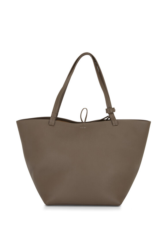 The Row - Park Tote Three Elephant Gray Leather Tote