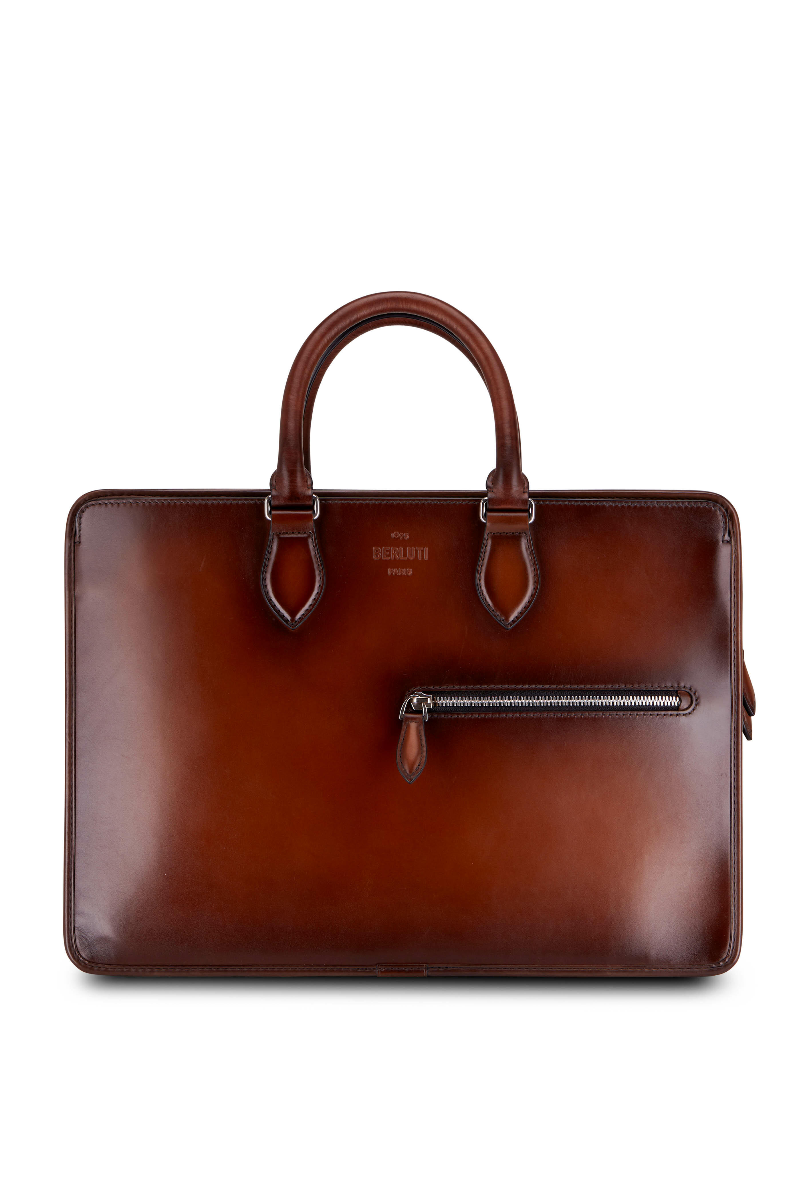 Berluti - Un Jour Cacao Intenso Brown Leather Briefcase