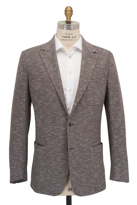 Canali - Tan Mélange Cotton Sportcoat