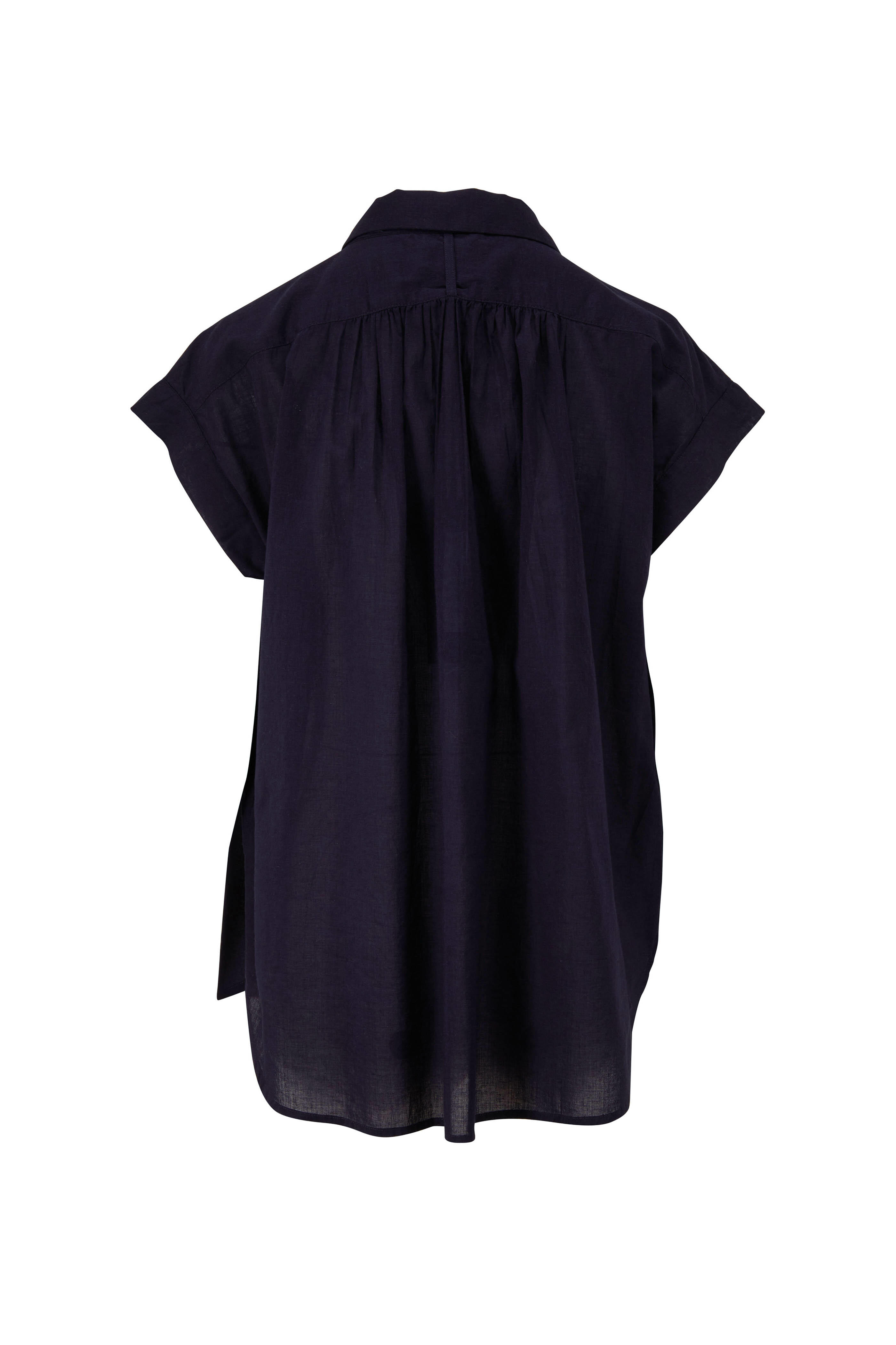 Nili Lotan - Normandy Dark Navy Blouse