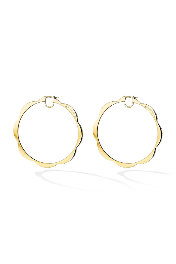 Cadar - 18K Yellow Gold Jumbo Triplet Hoop Earrings