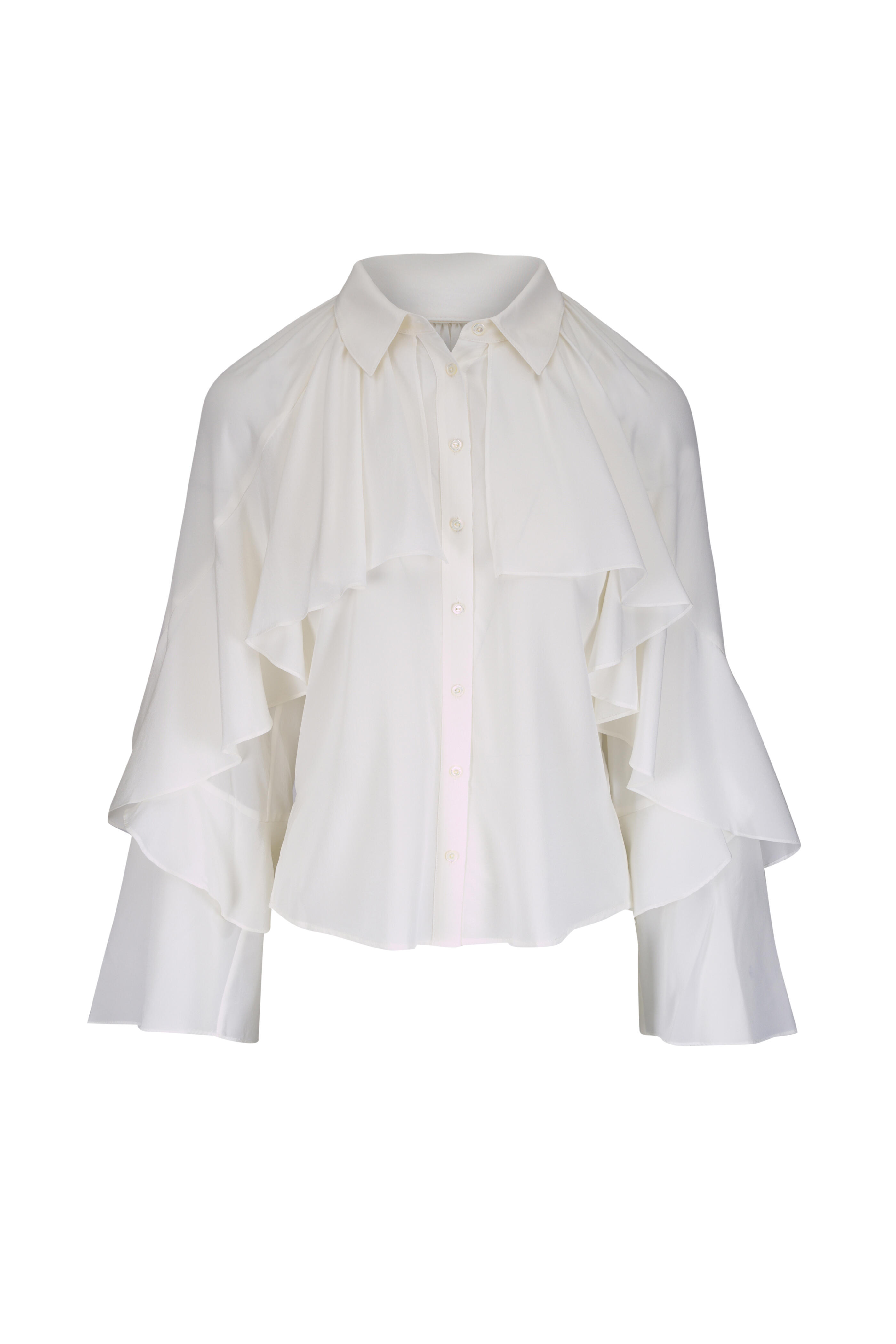 Veronica Beard - Demaris Dove White Button Down Blouse